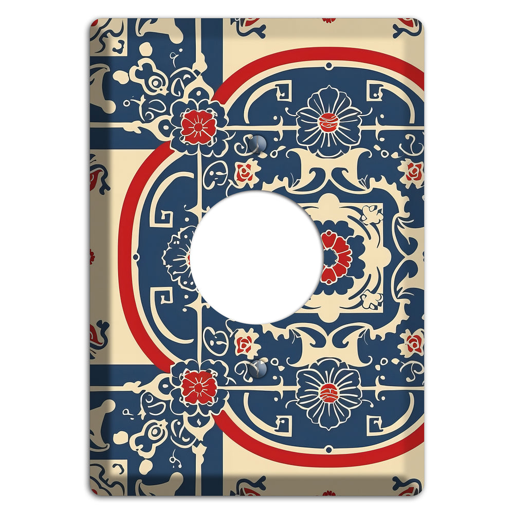 Imperial Medallion Court Single Receptacle Wallplate