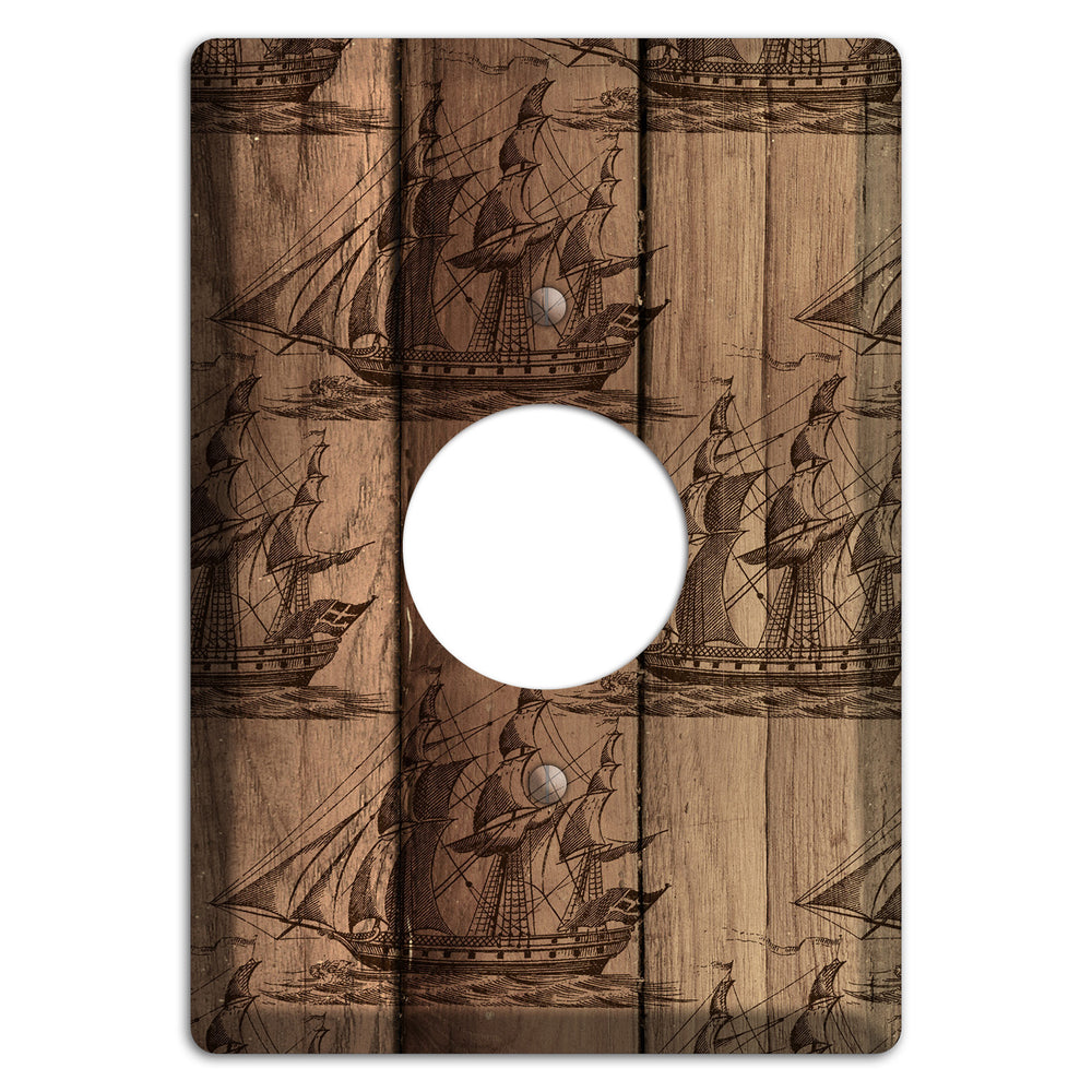Tall Ships & Timber Single Receptacle Wallplate