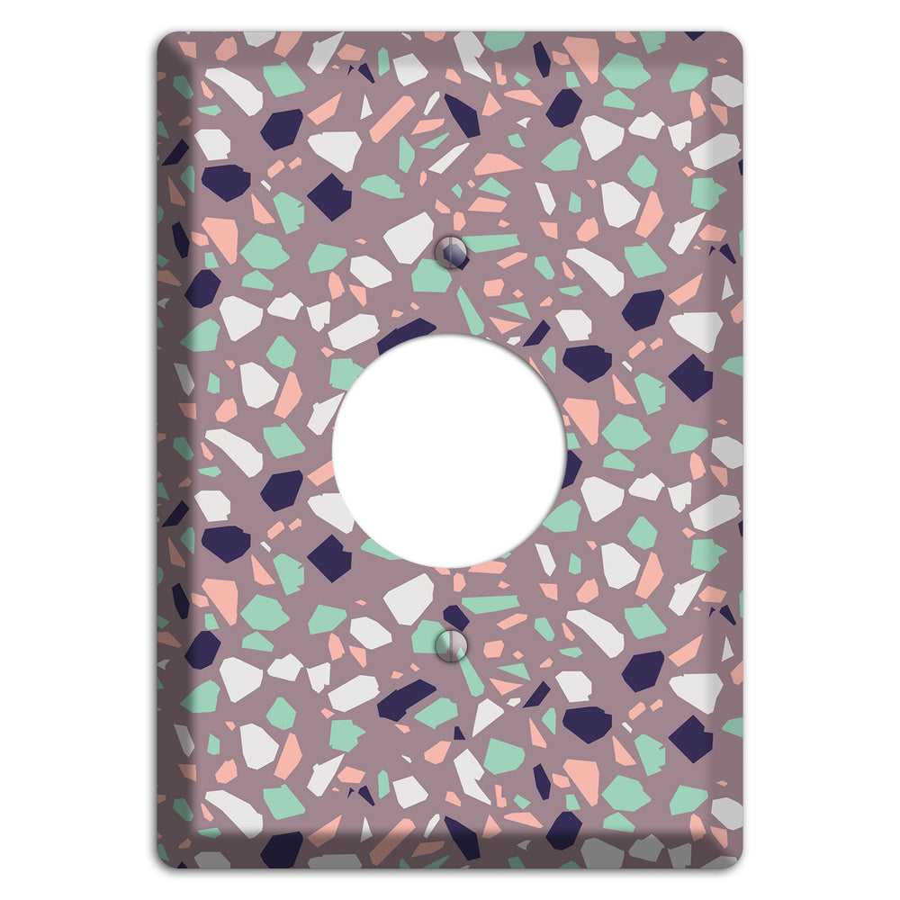 Lavender Shard Single Receptacle Wallplate