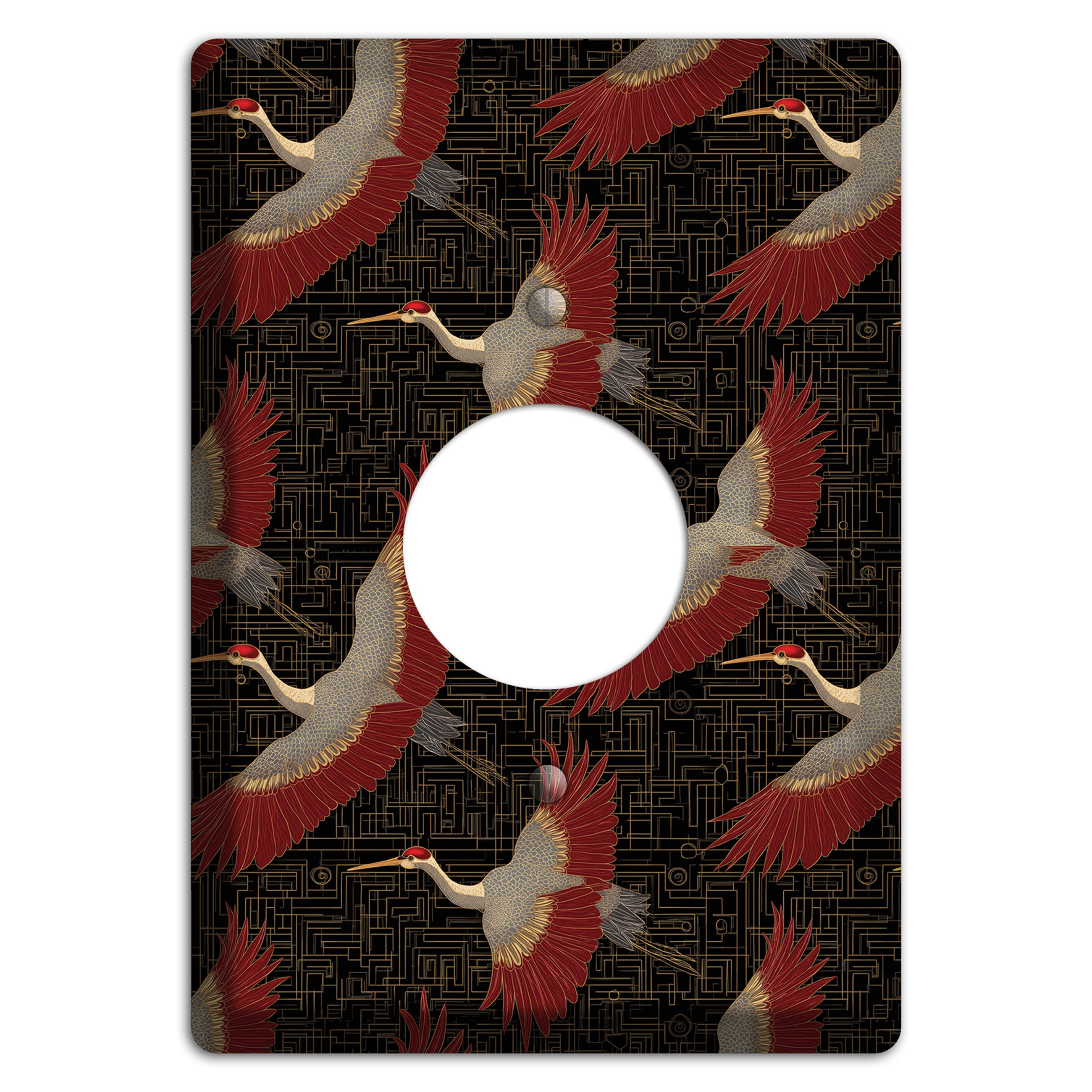 Scarlet Circuit Flight Single Receptacle Wallplate