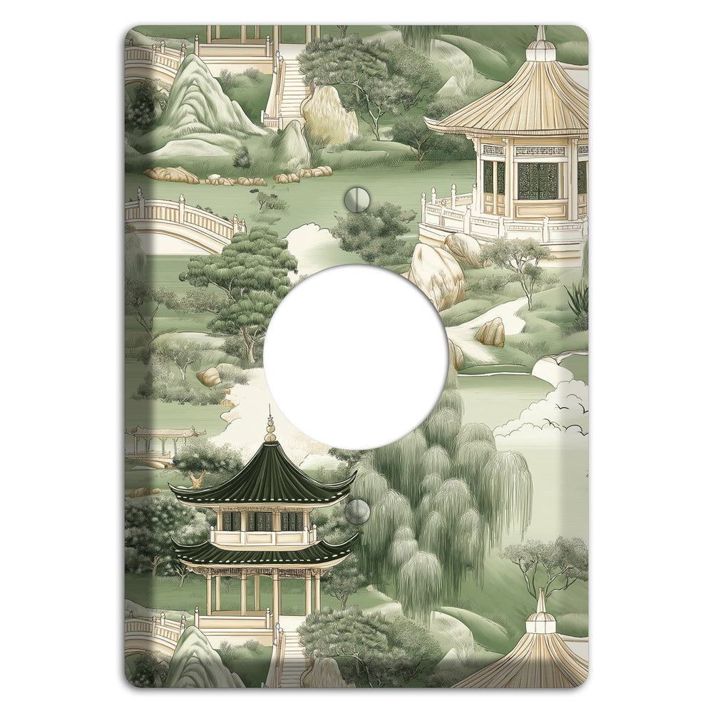 Jade Garden Toile Single Receptacle Wallplate