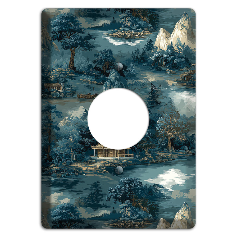 River Mist Refuge Single Receptacle Wallplate