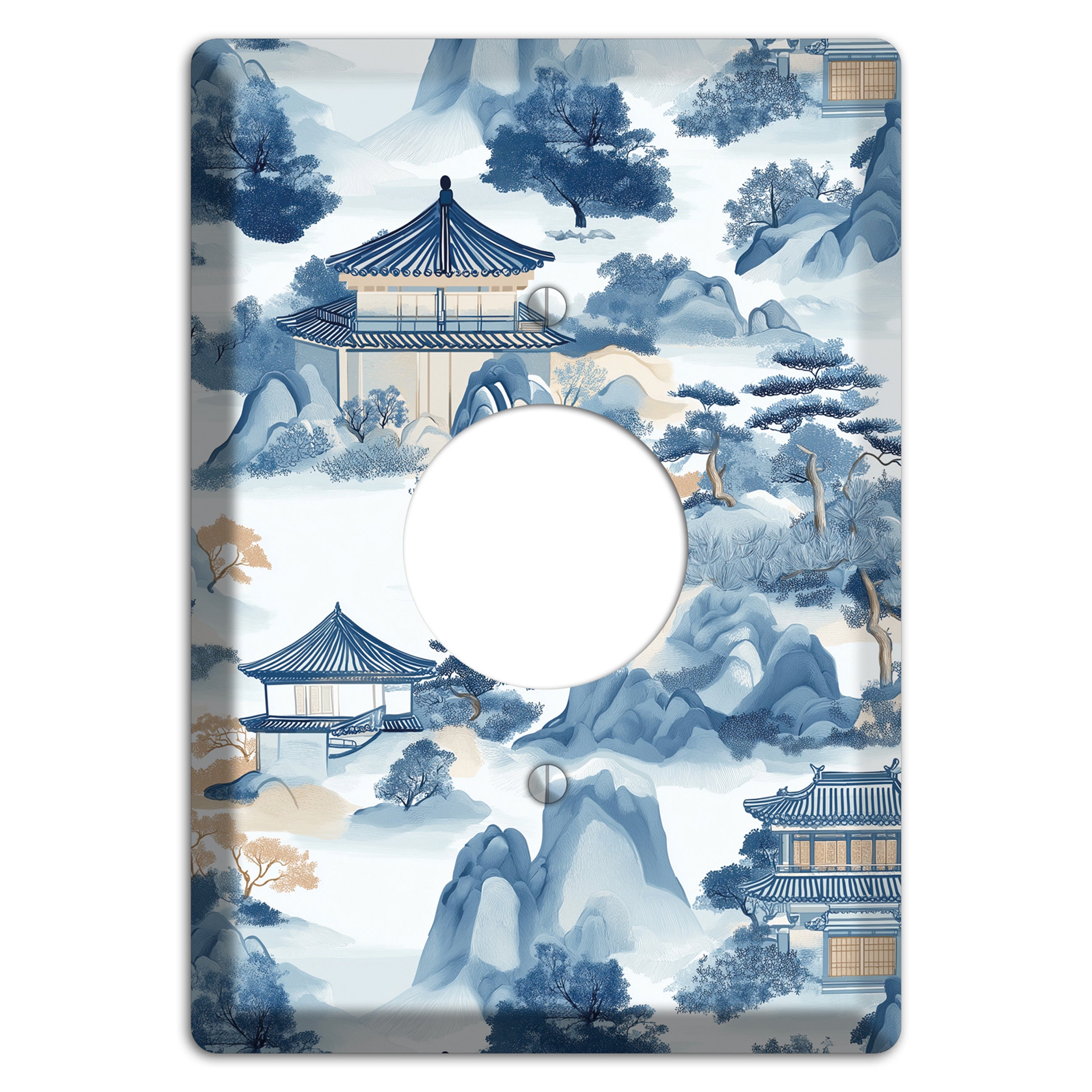 Jade Mountain Retreat Single Receptacle Wallplate