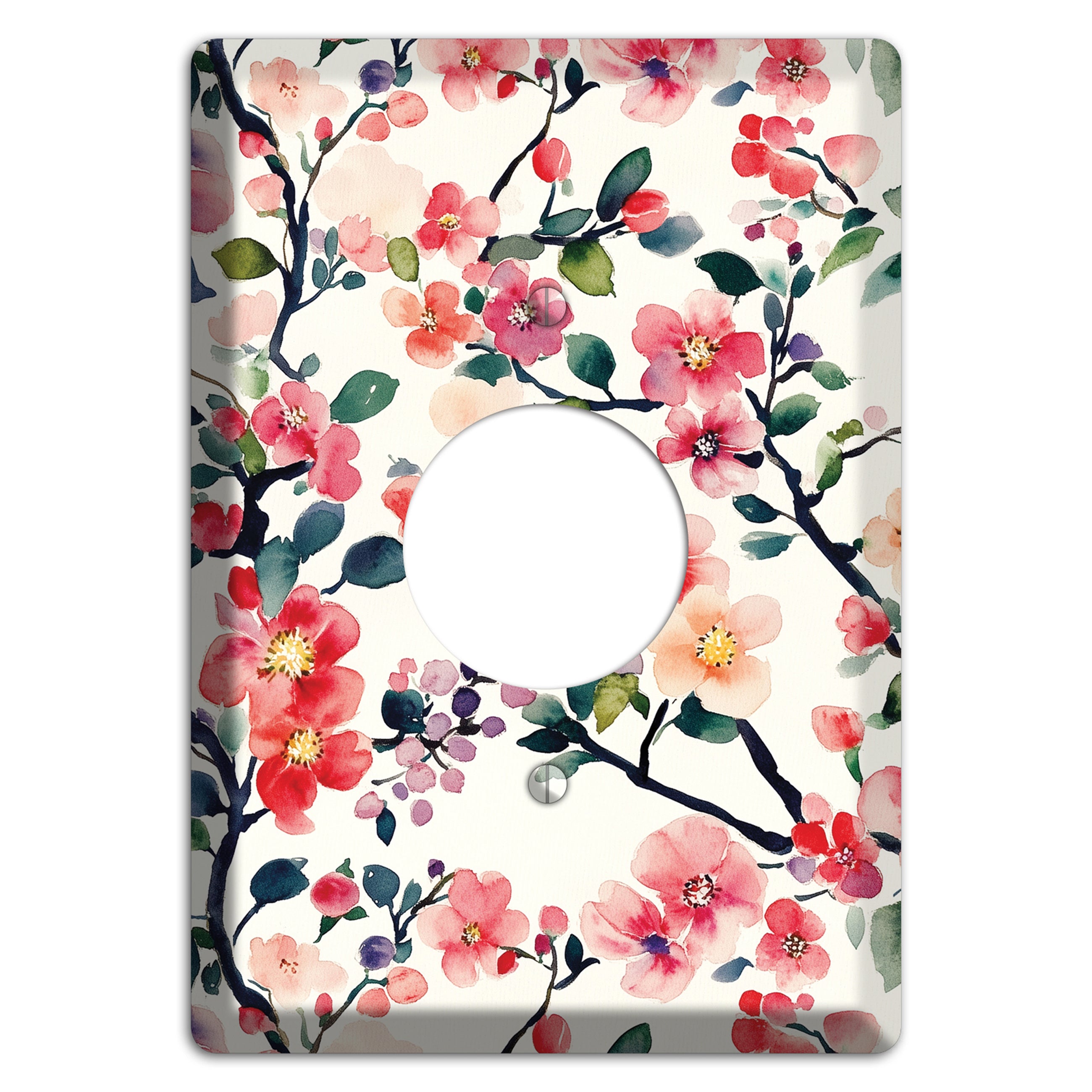 Blossom & Bough Single Receptacle Wallplate