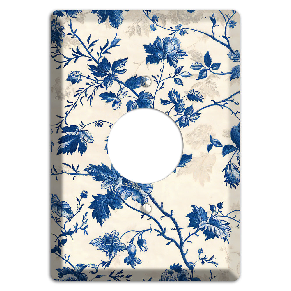 Porcelain Garden Riot Single Receptacle Wallplate