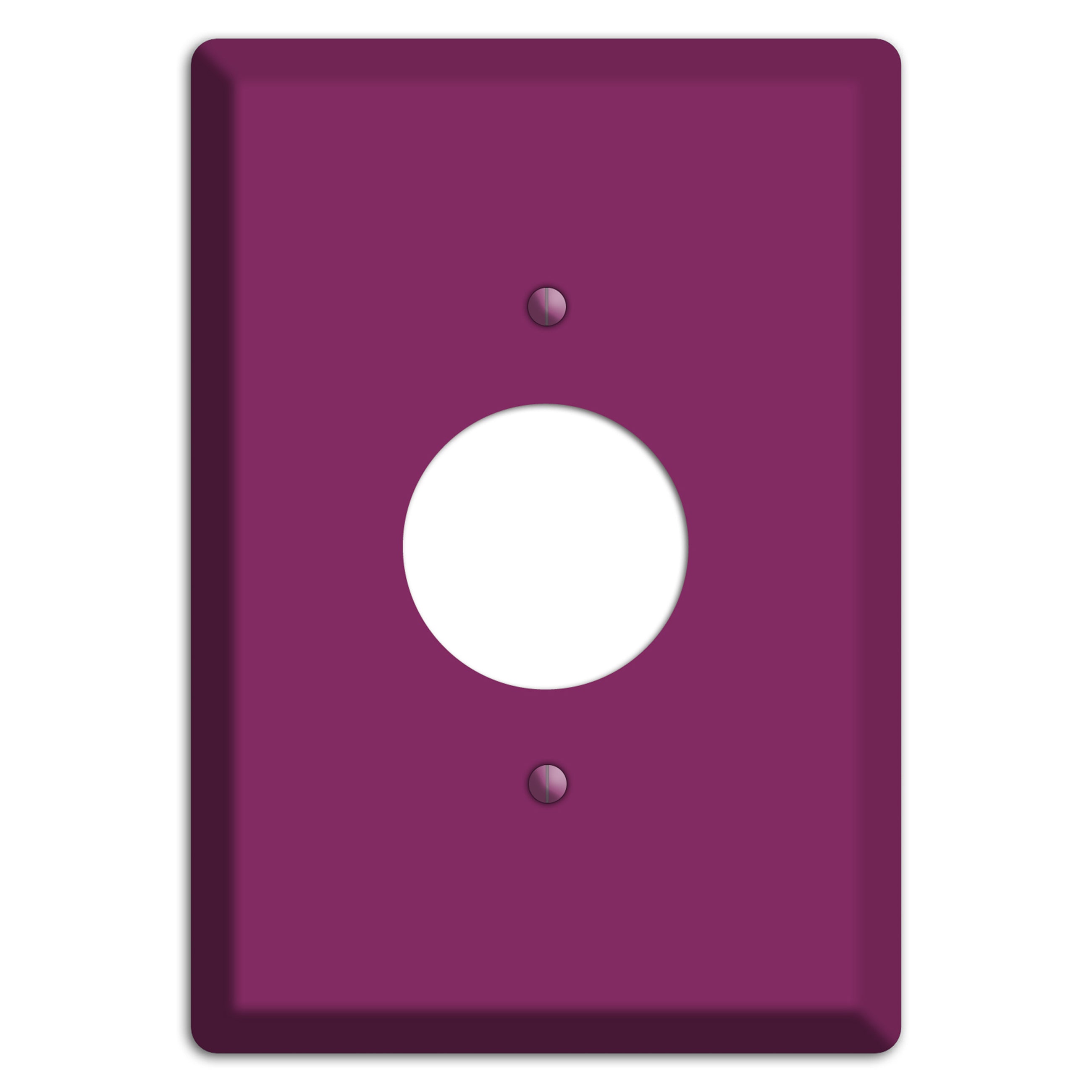 Baxter Plum Wine Single Receptacle Wallplate