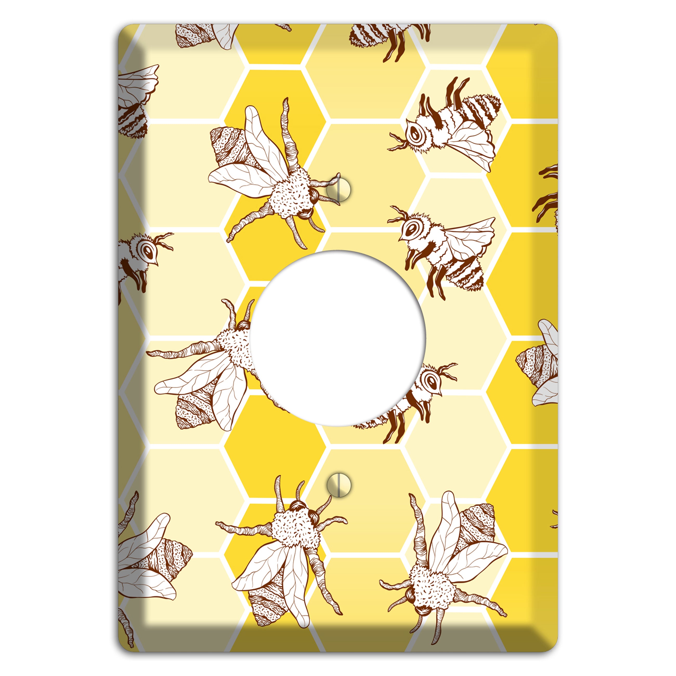 Hive & Wing Single Receptacle Wallplate