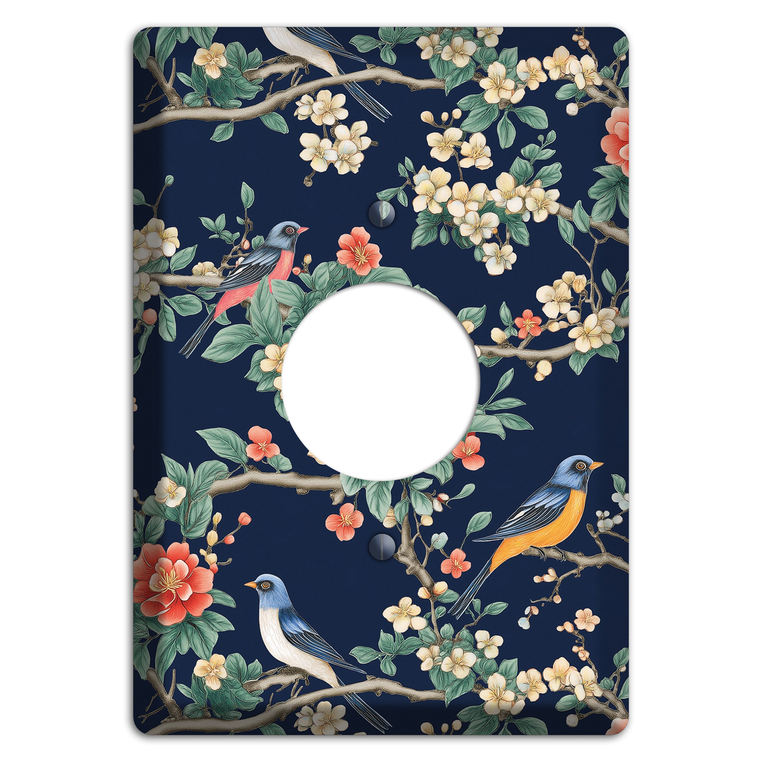 Songbirds & Blossoms Single Receptacle Wallplate