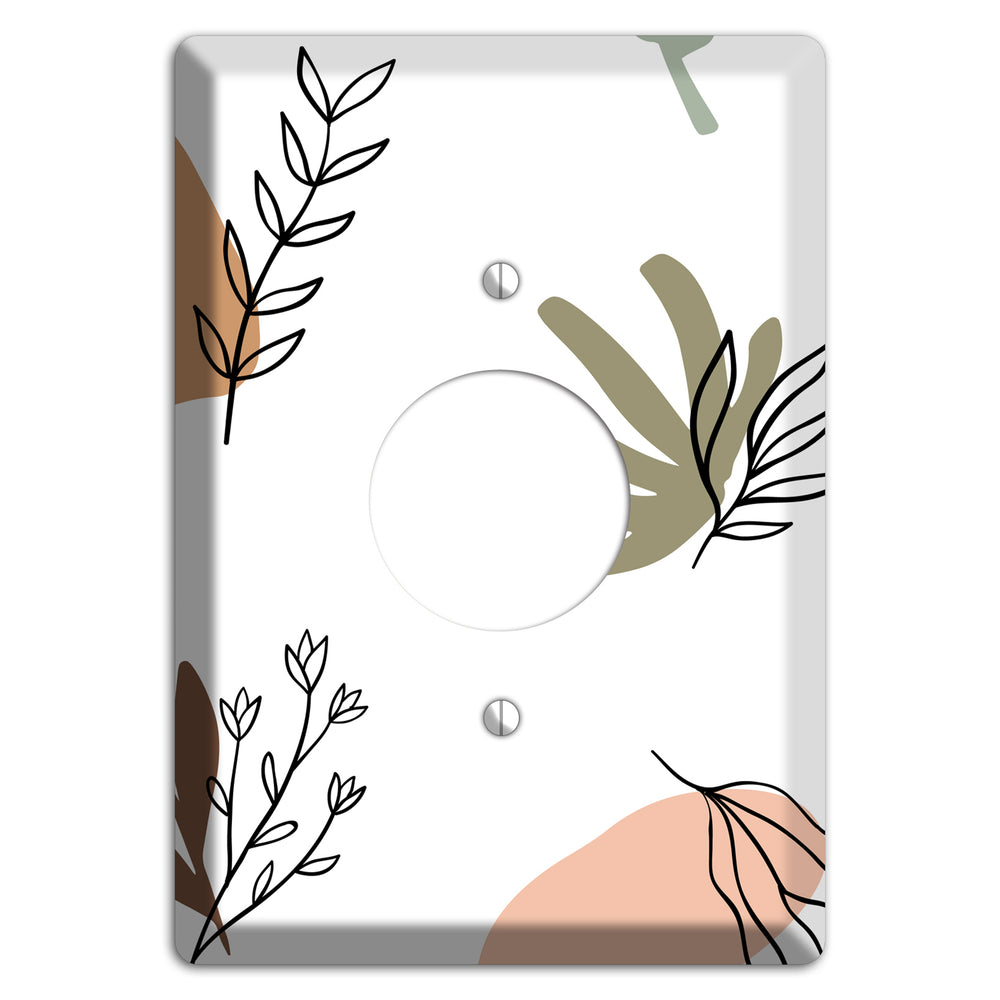 Wildflower & Clay Single Receptacle Wallplate