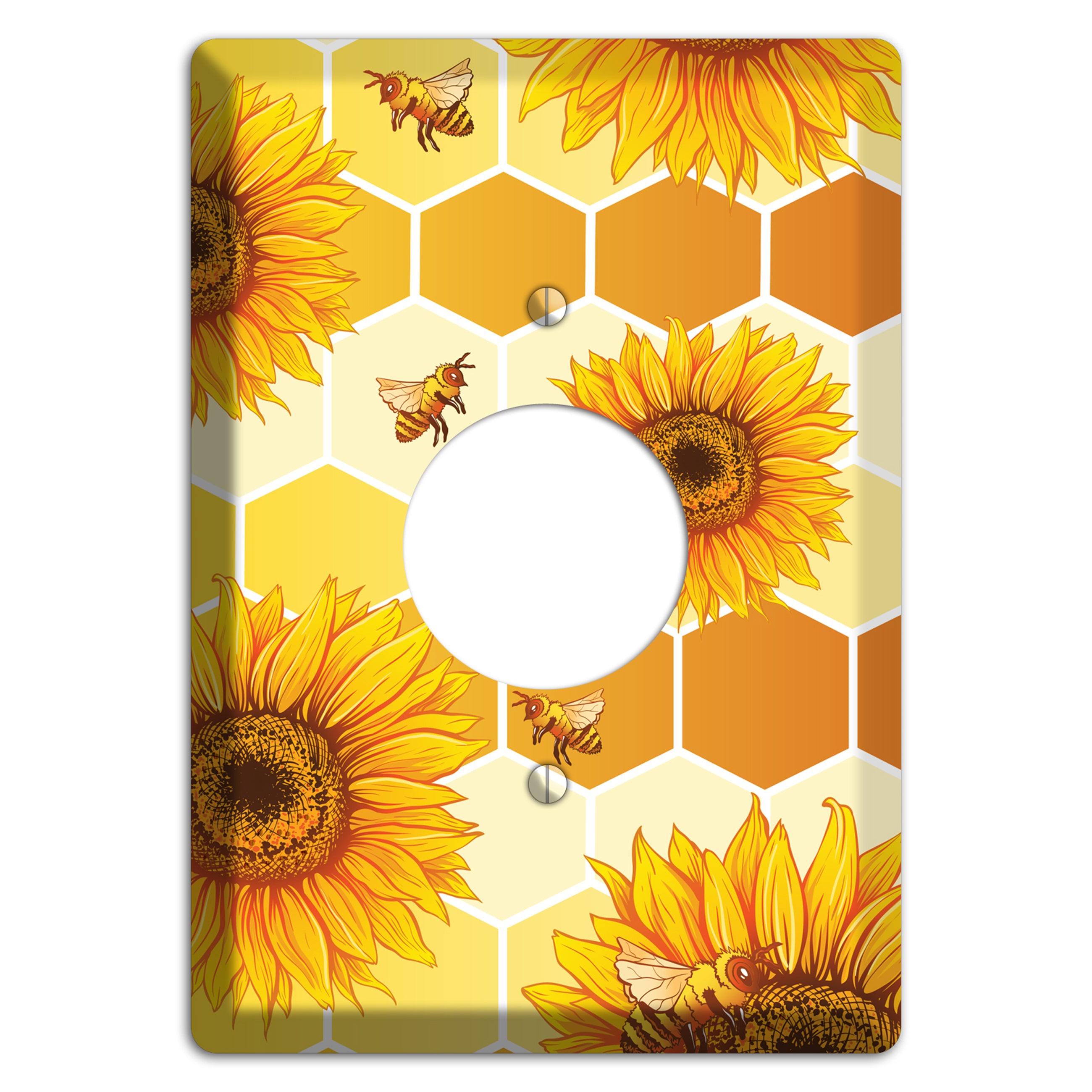 Honeycomb Solstice Single Receptacle Wallplate