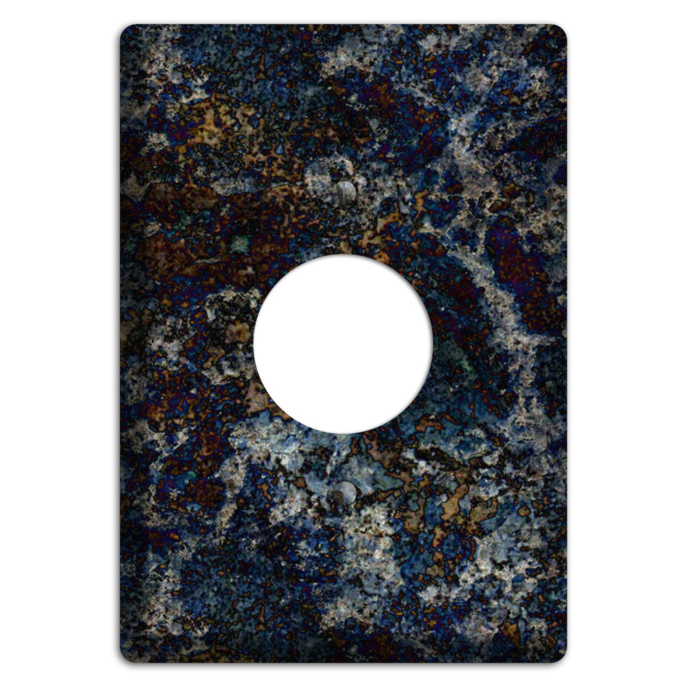 Blue Louise Granite Single Receptacle Wallplate