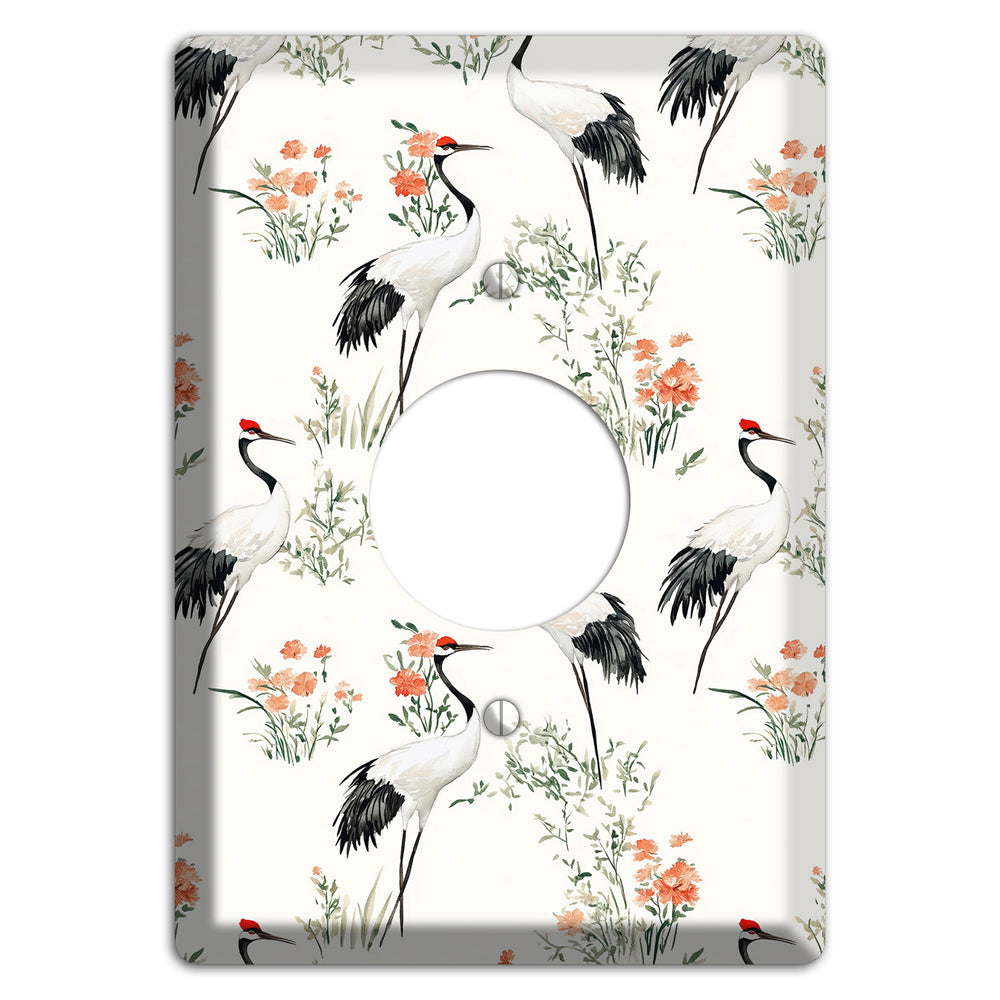 Coral Meadow Flight Single Receptacle Wallplate