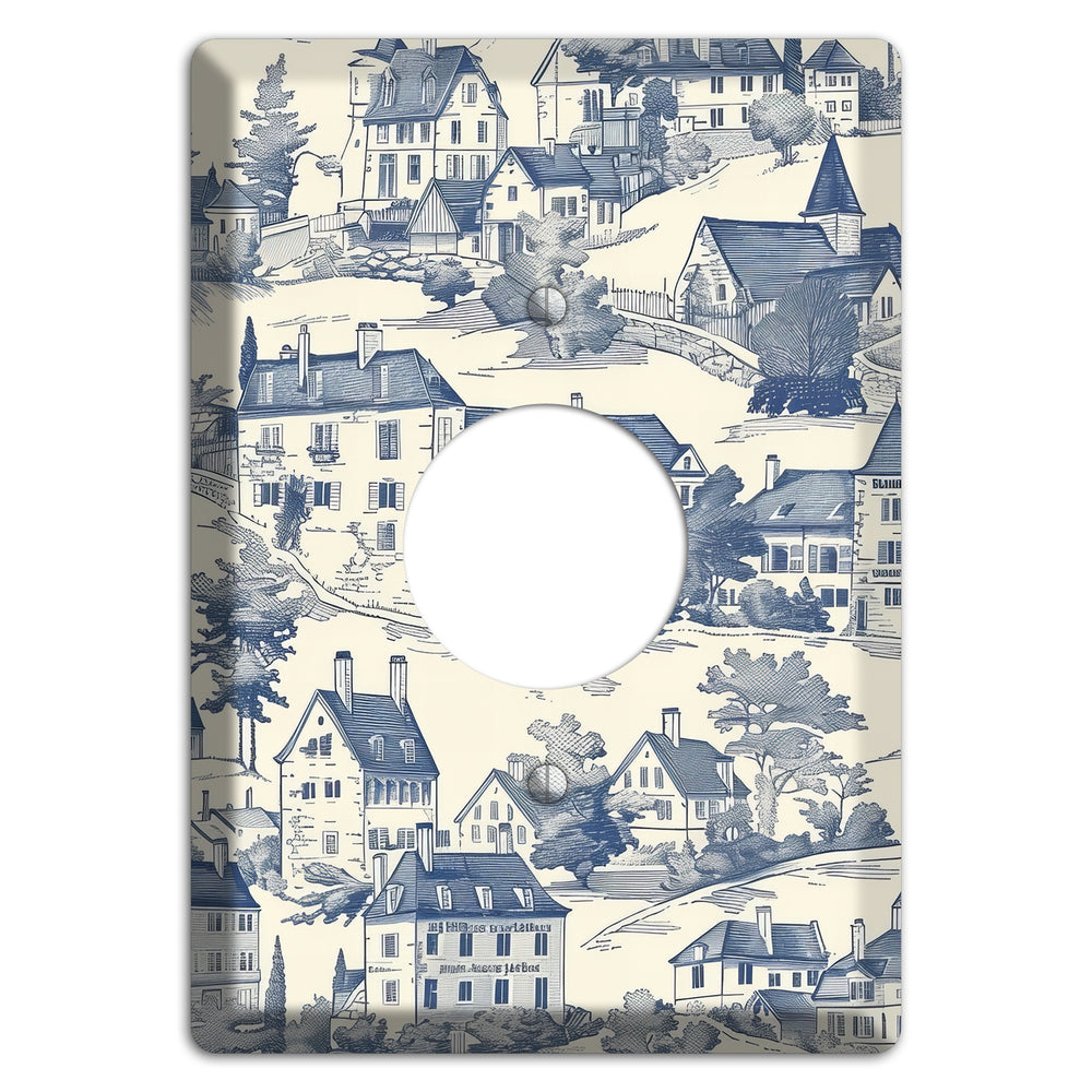 Village Chronicle Single Receptacle Wallplate