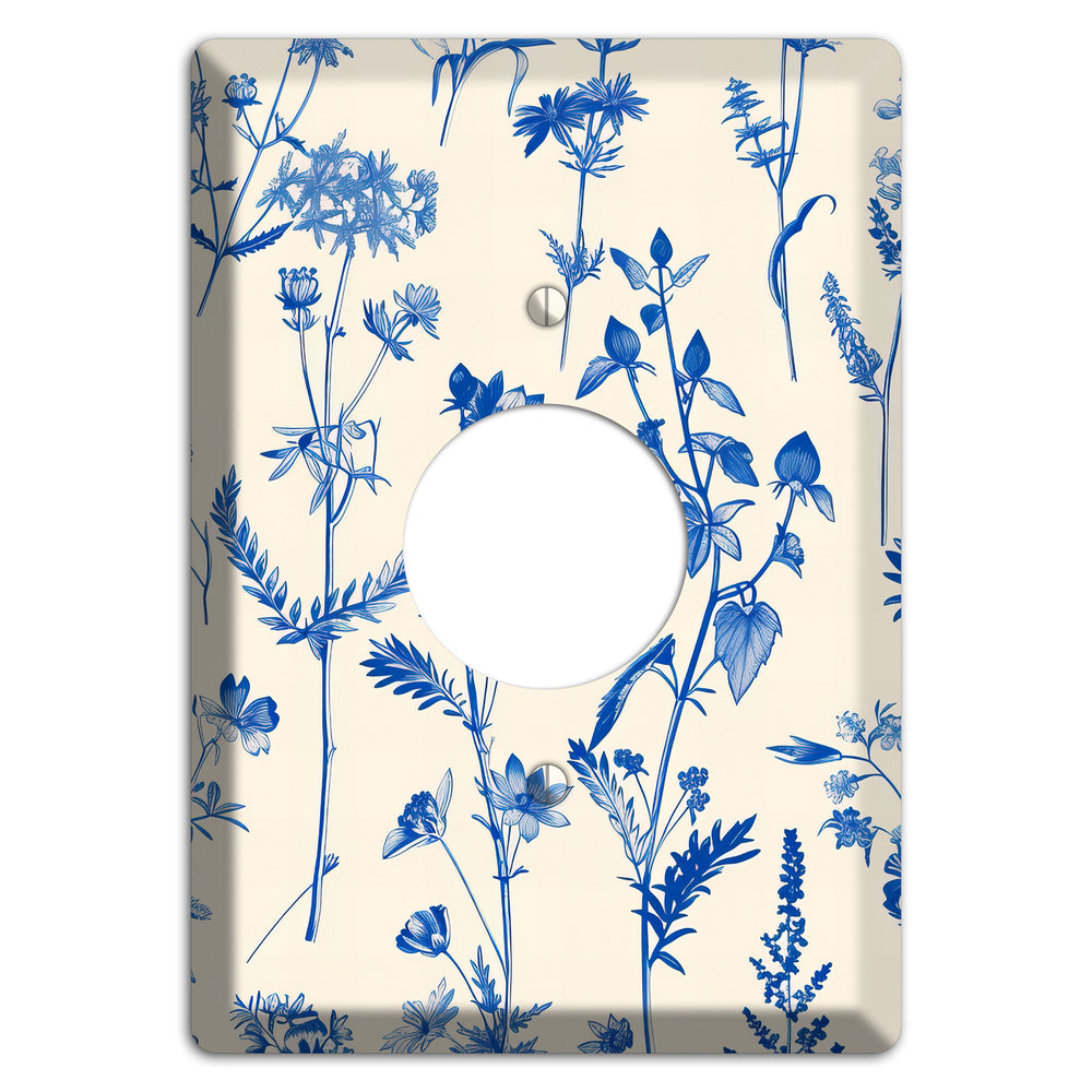 Meadow in Ink Single Receptacle Wallplate