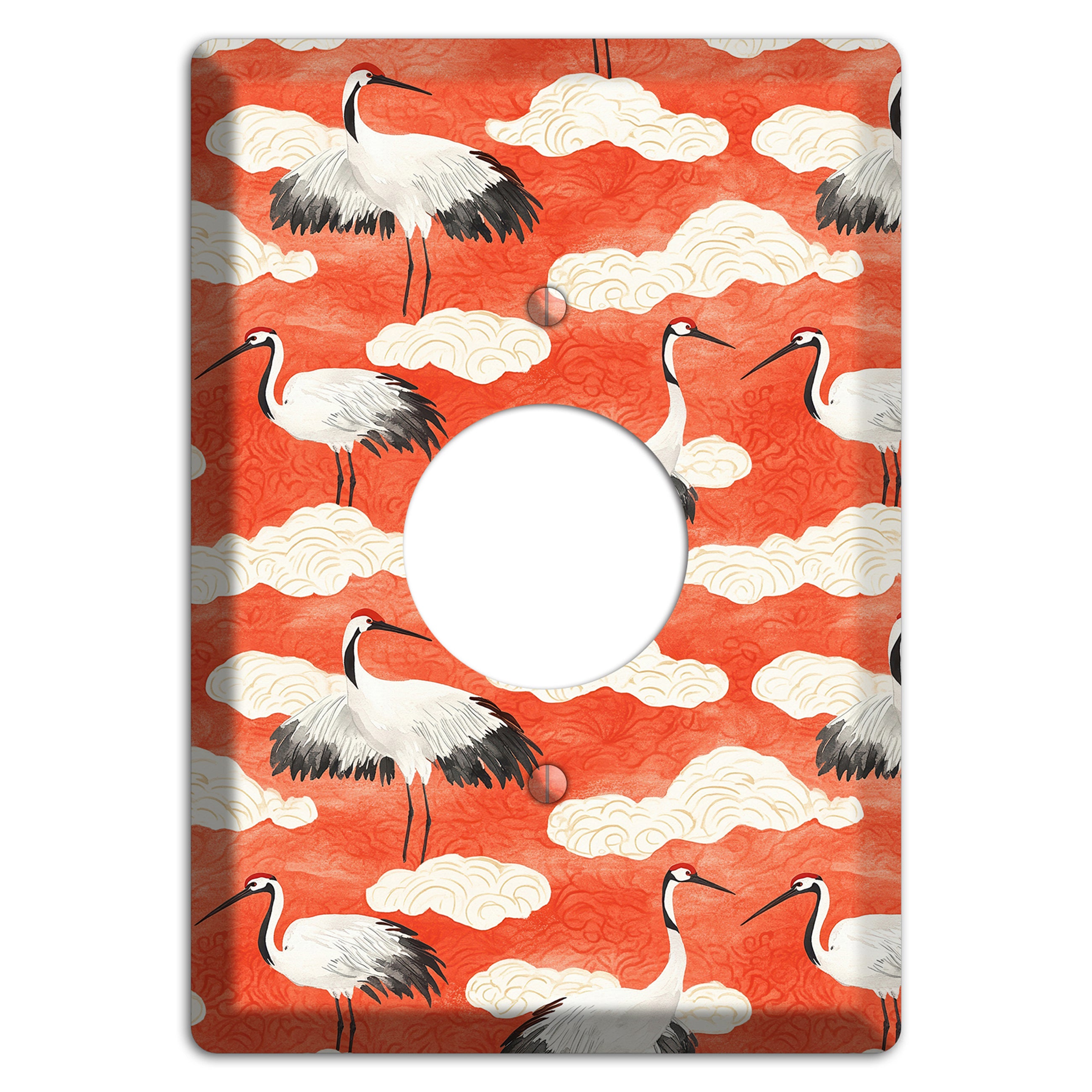 Vermillion Cloud Ceremony Single Receptacle Wallplate