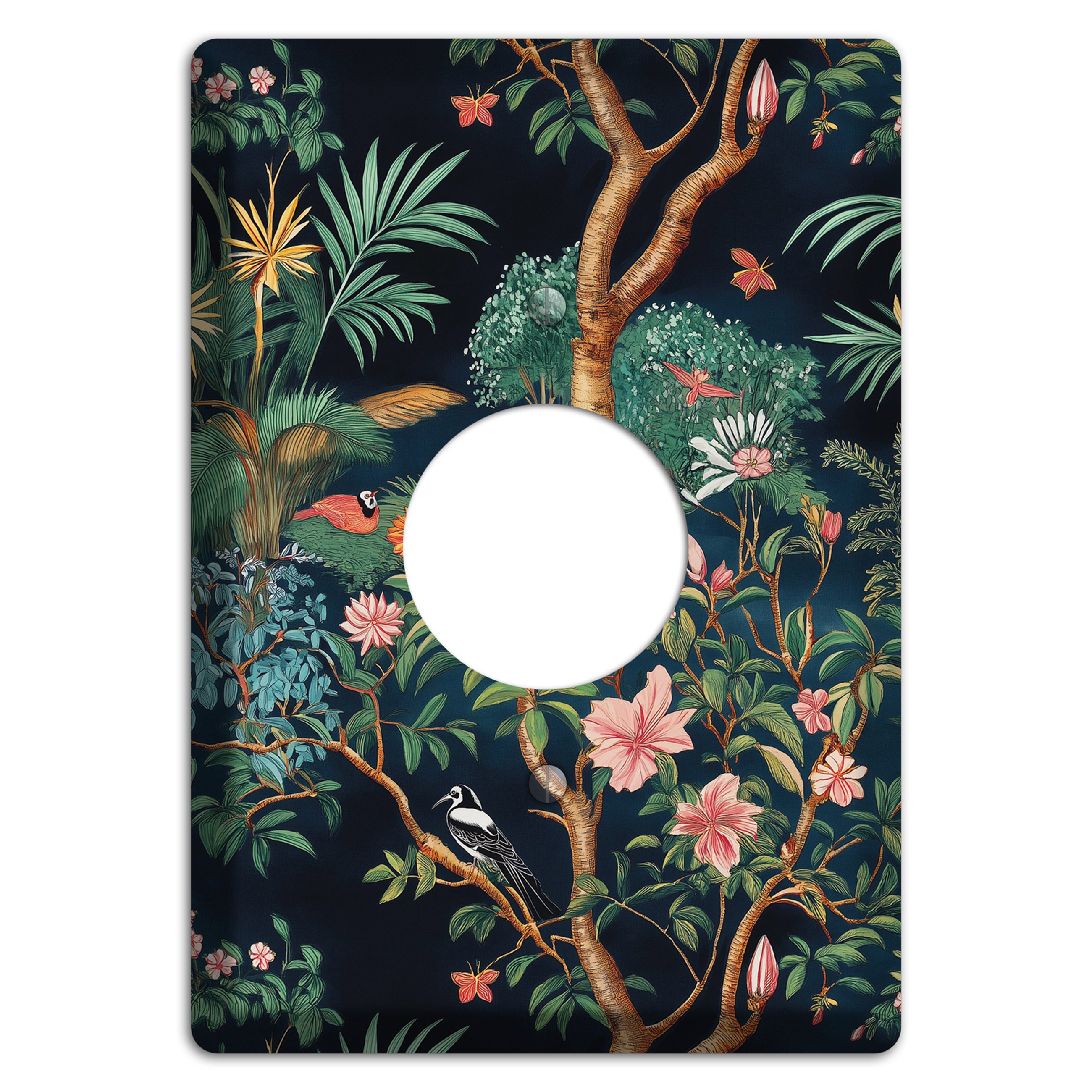 Jungle Nocturne Single Receptacle Wallplate