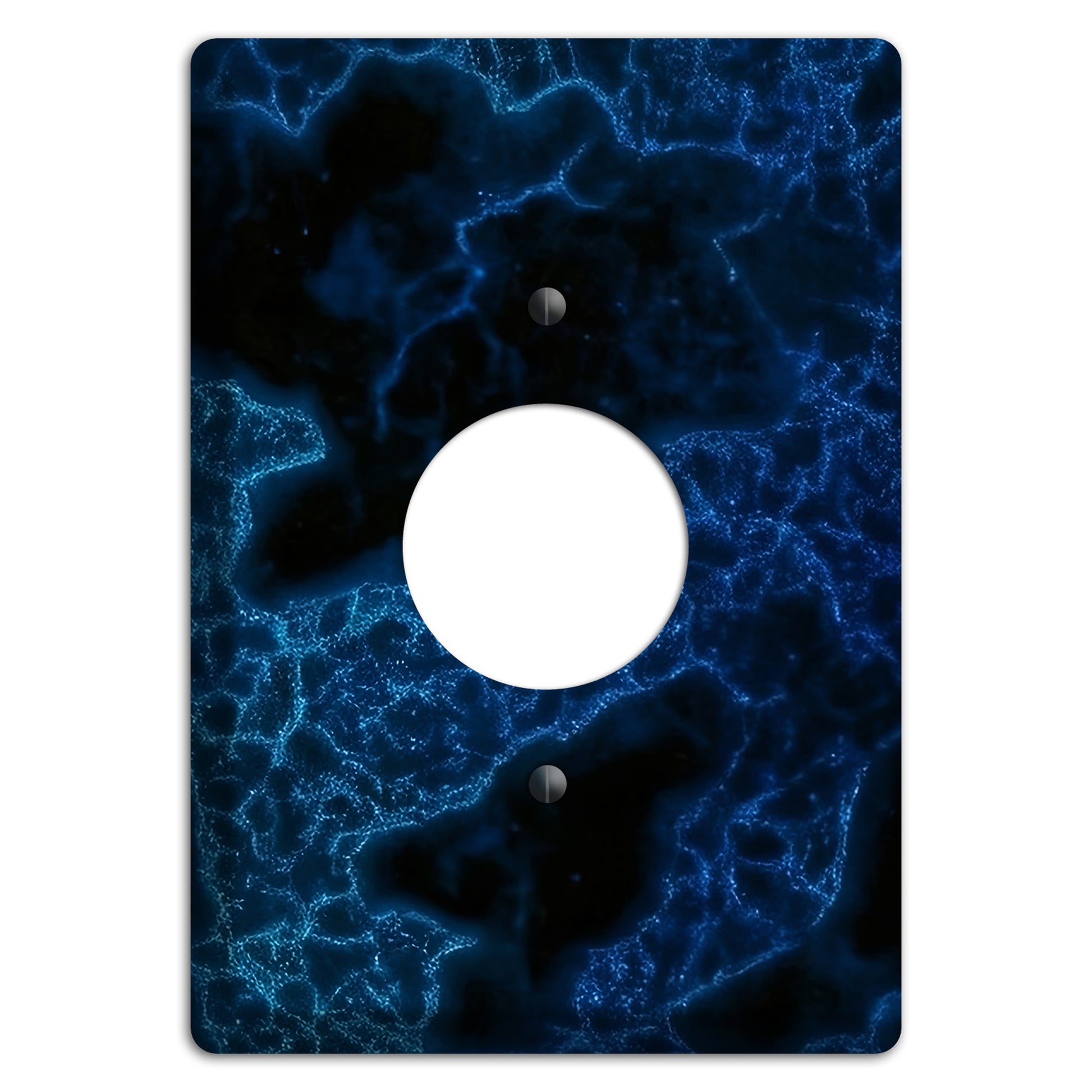Midnight Marble Single Receptacle Wallplate