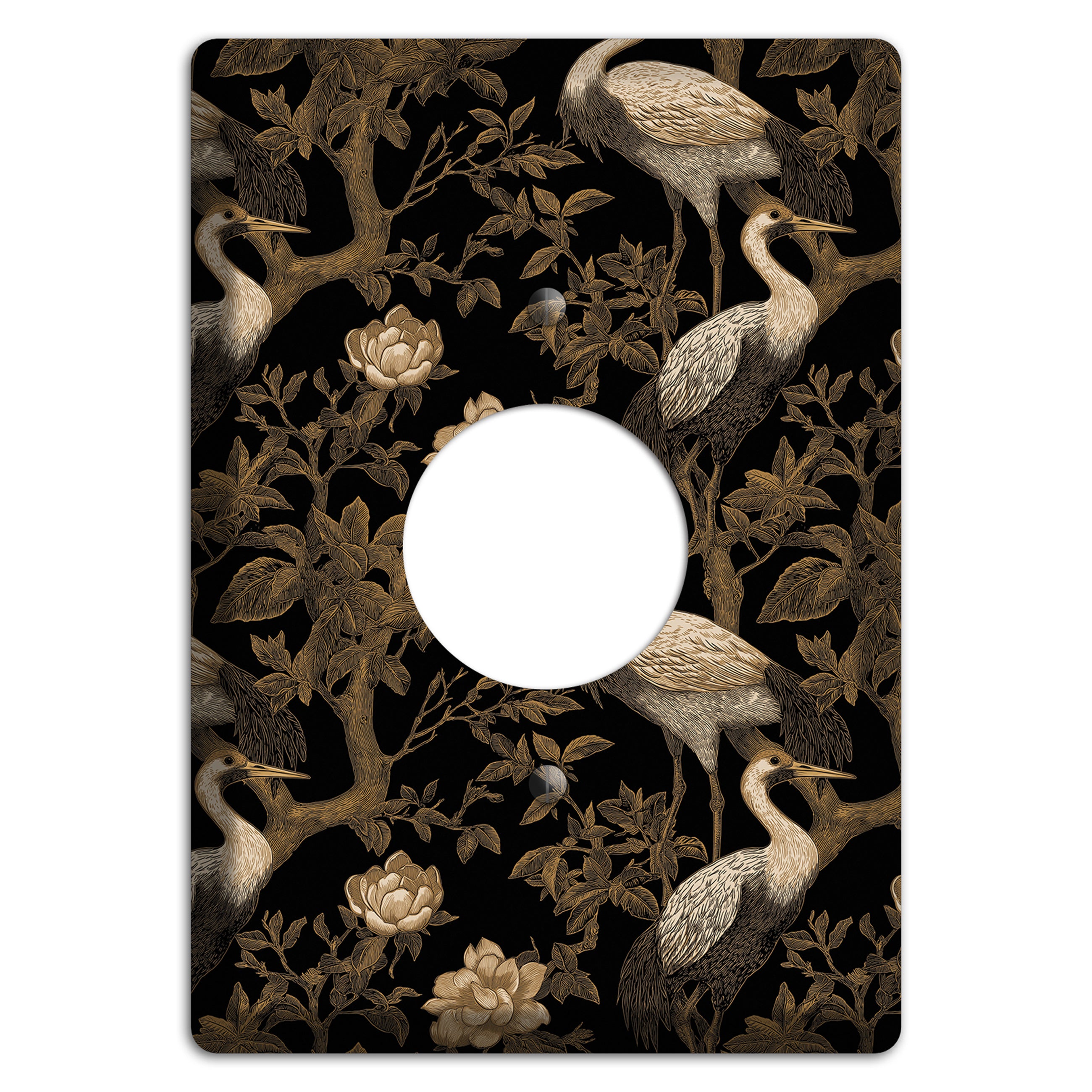 Obsidian Heron Dusk Single Receptacle Wallplate