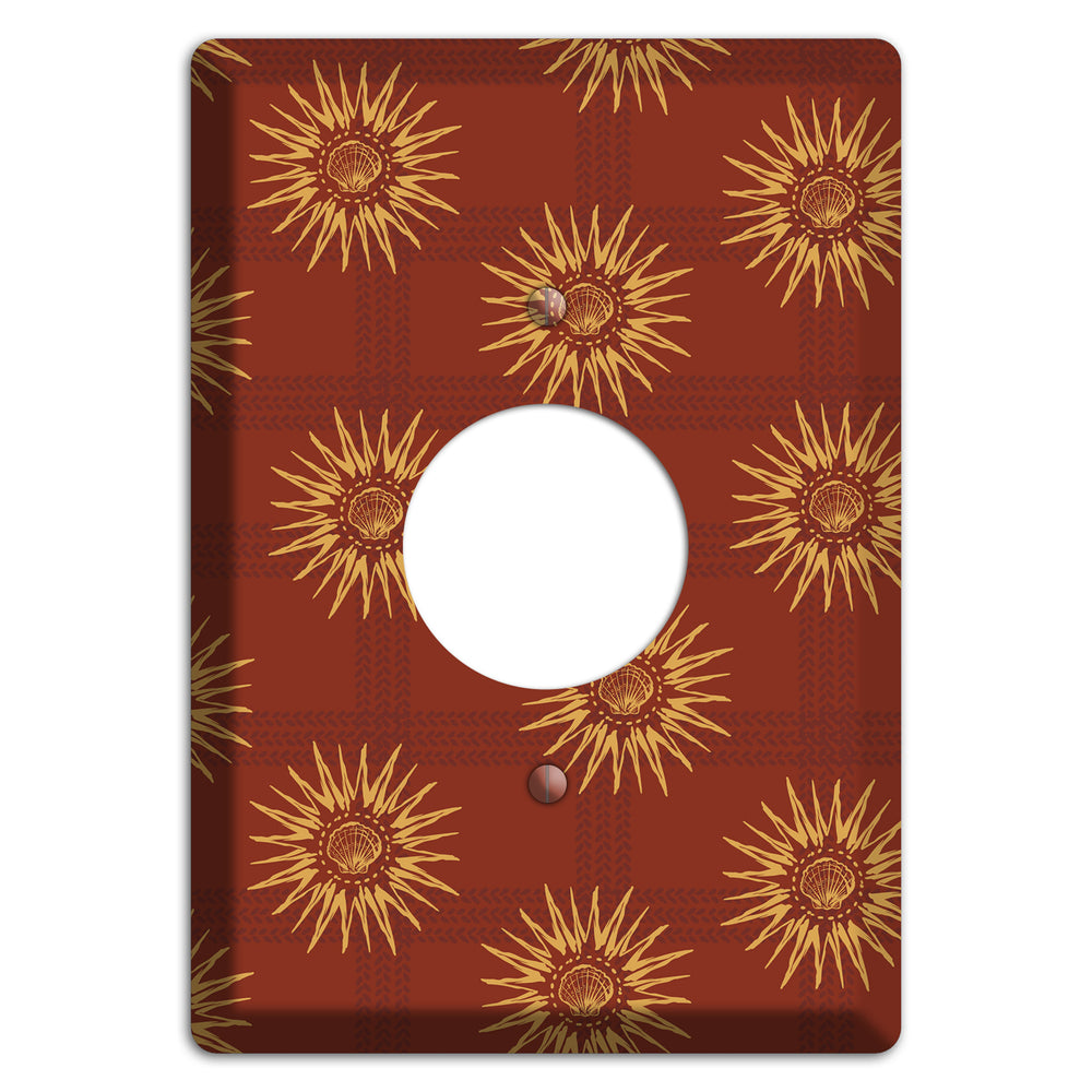 Russet Sun Plaid Single Receptacle Wallplate