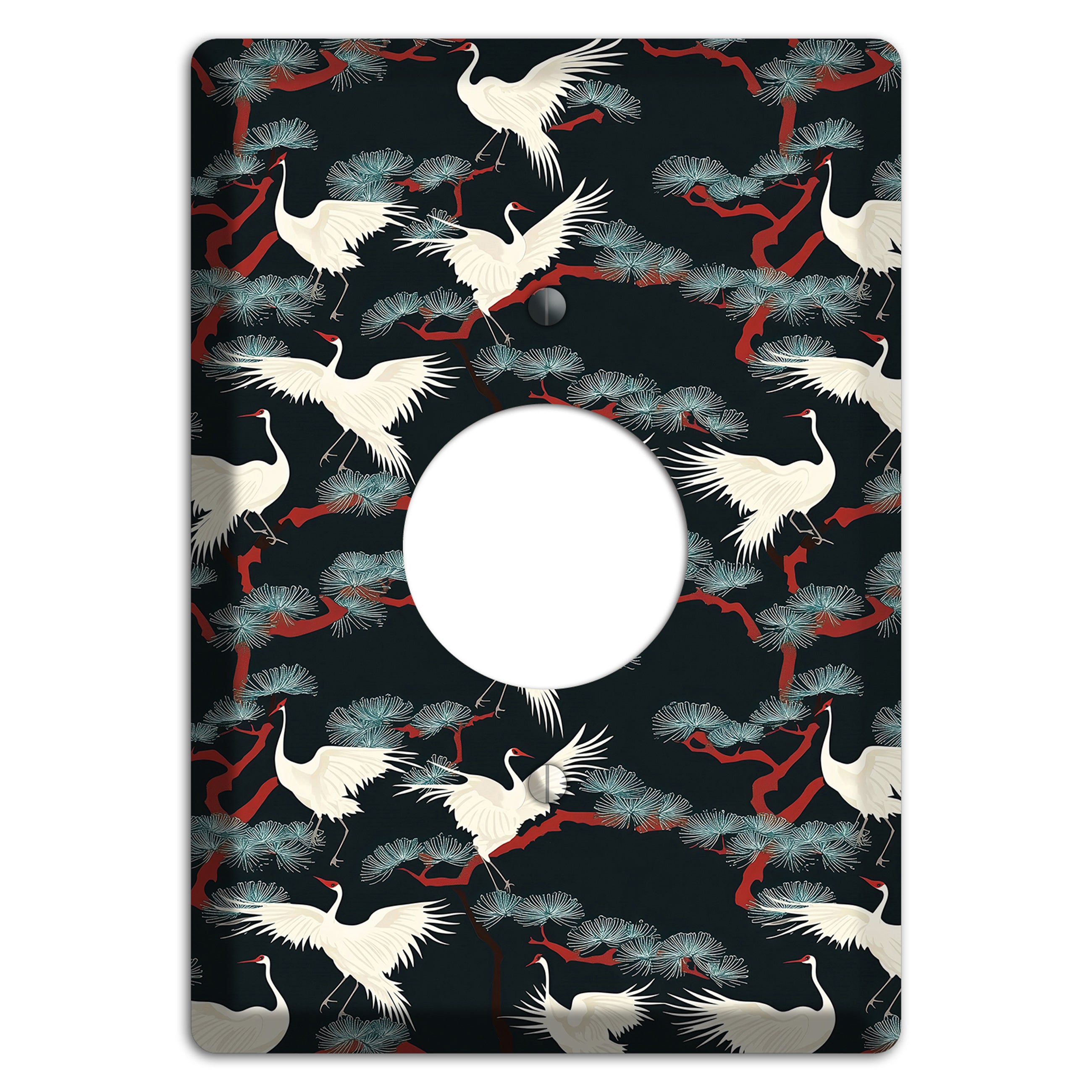 Obsidian Pine Vigil Single Receptacle Wallplate