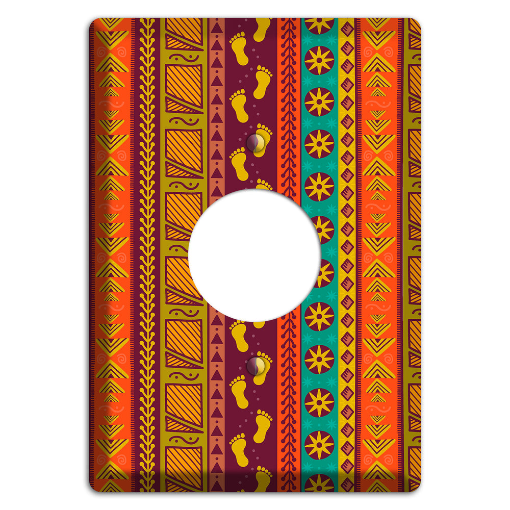 Tribal Footsteps Single Receptacle Wallplate