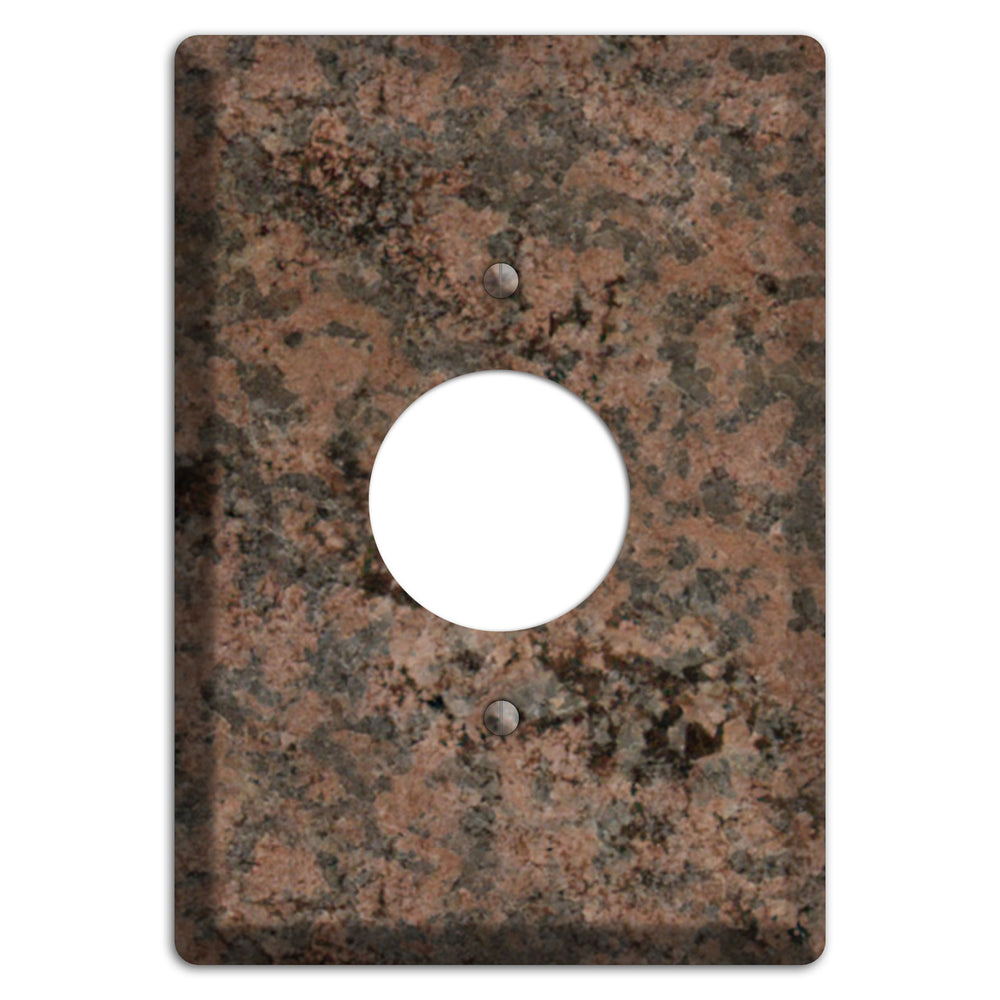 Granite Name: Indian Dakota Granite Single Receptacle Wallplate