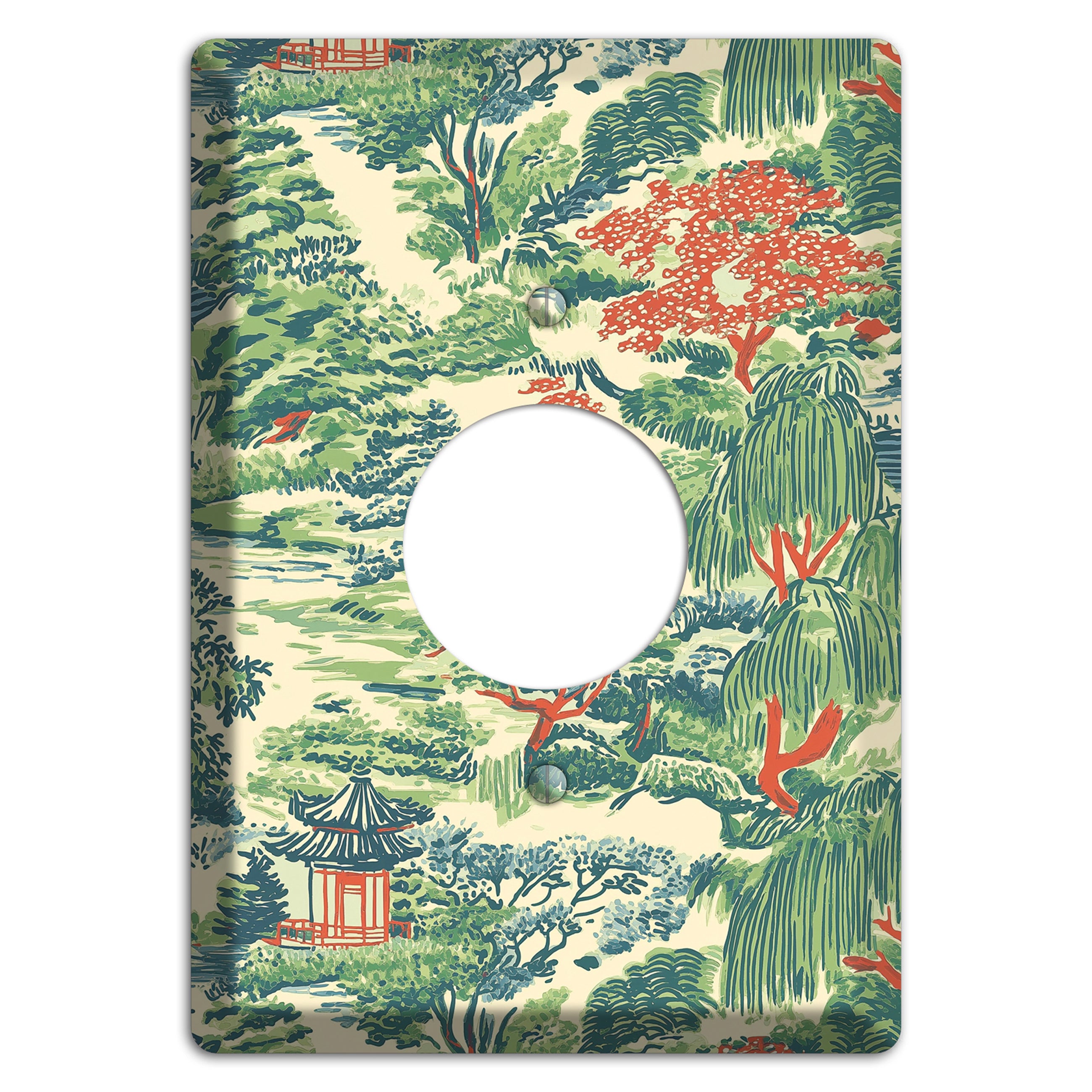 Pavilion & Willow Single Receptacle Wallplate