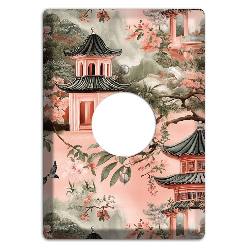 Pagoda & Plum Single Receptacle Wallplate