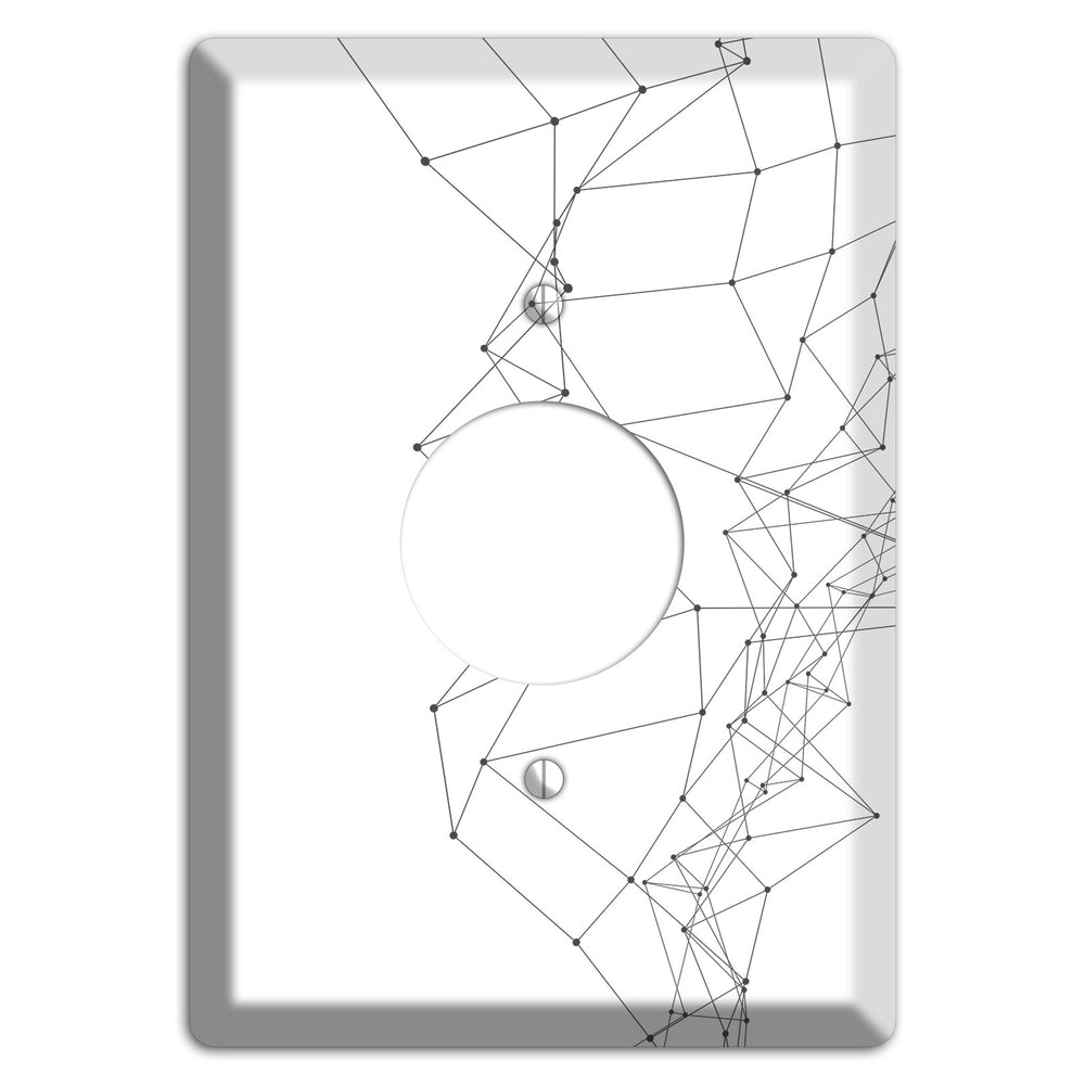 Neural Drift Lines Single Receptacle Wallplate
