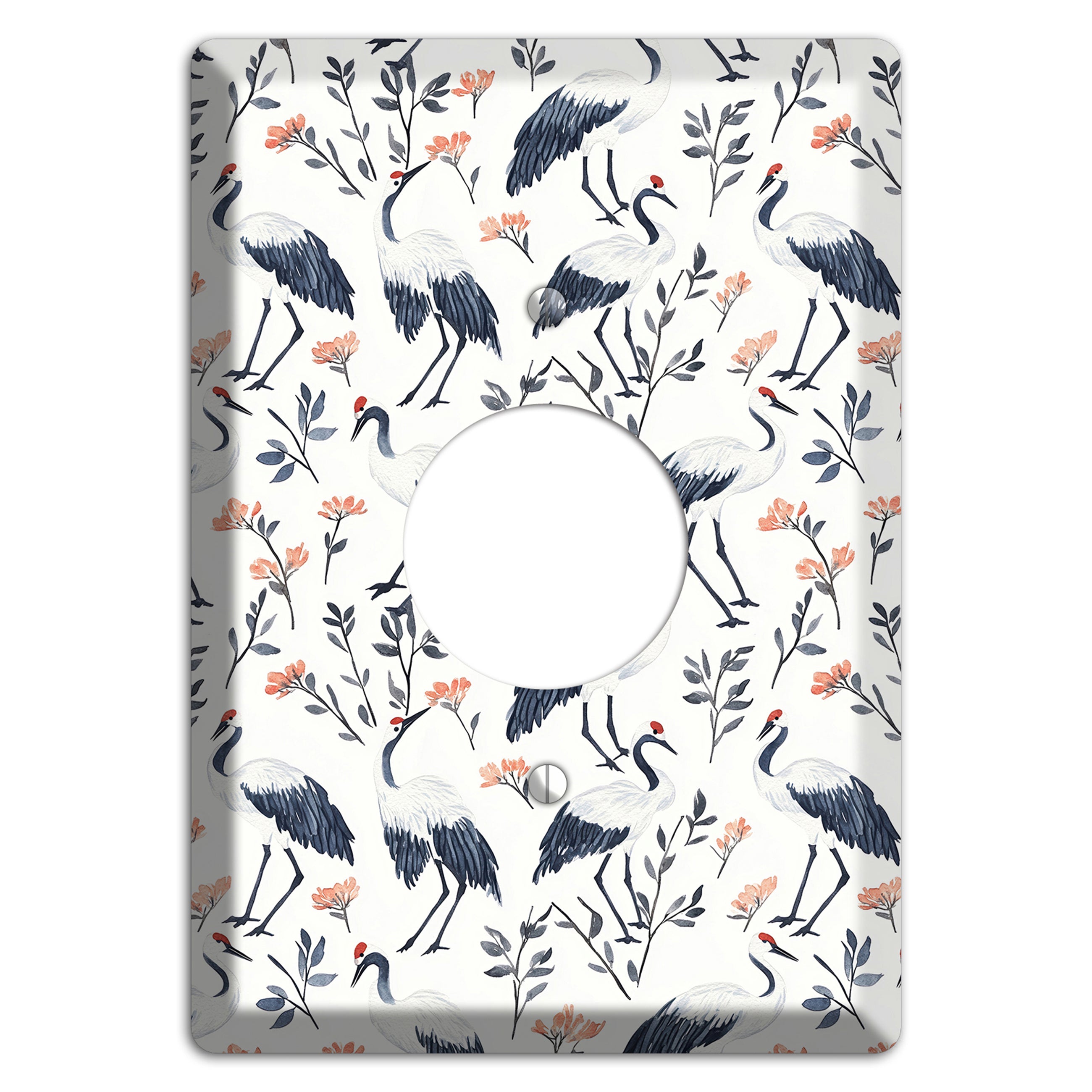Slate & Coral Marsh Single Receptacle Wallplate