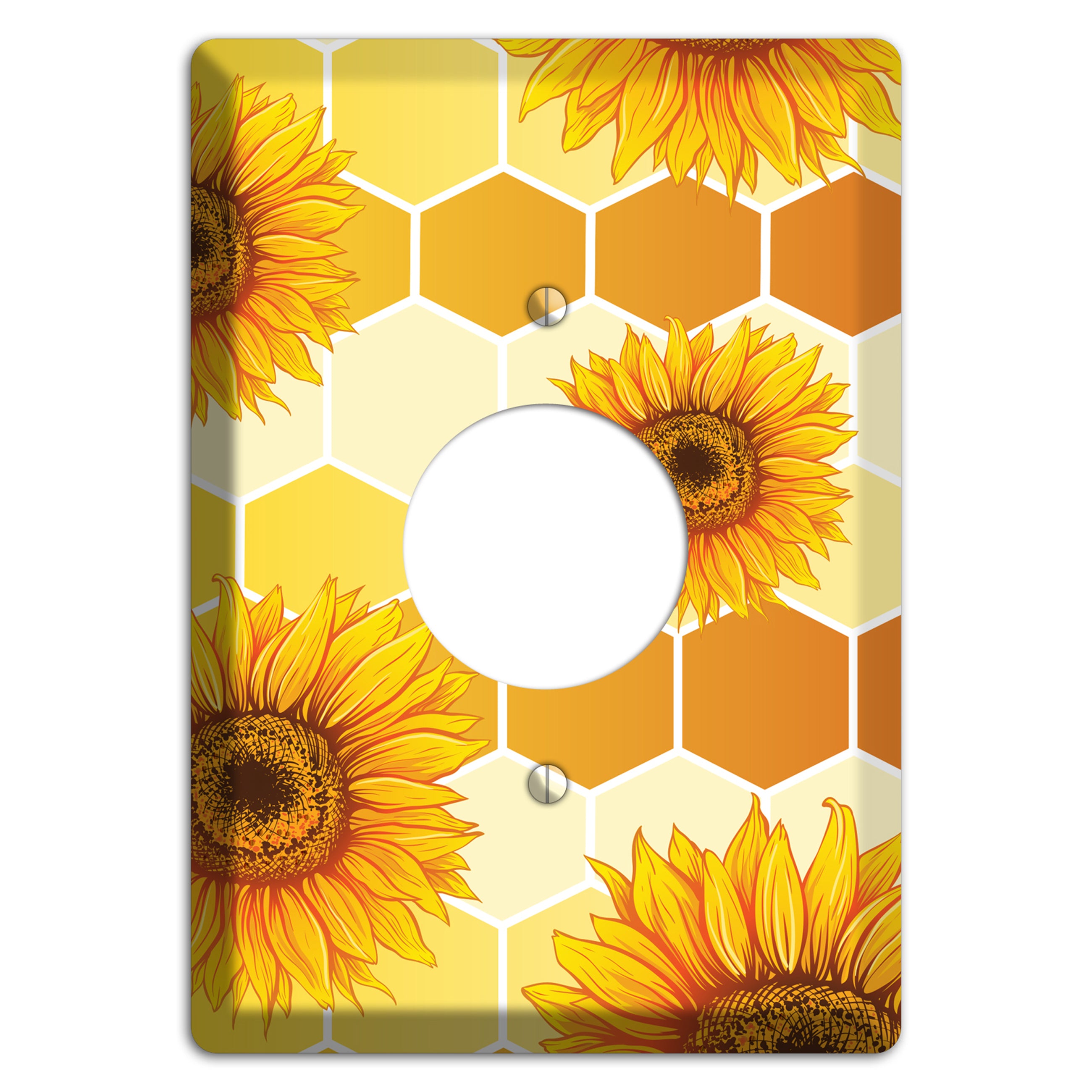 Honeycomb Solstice Single Receptacle Wallplate