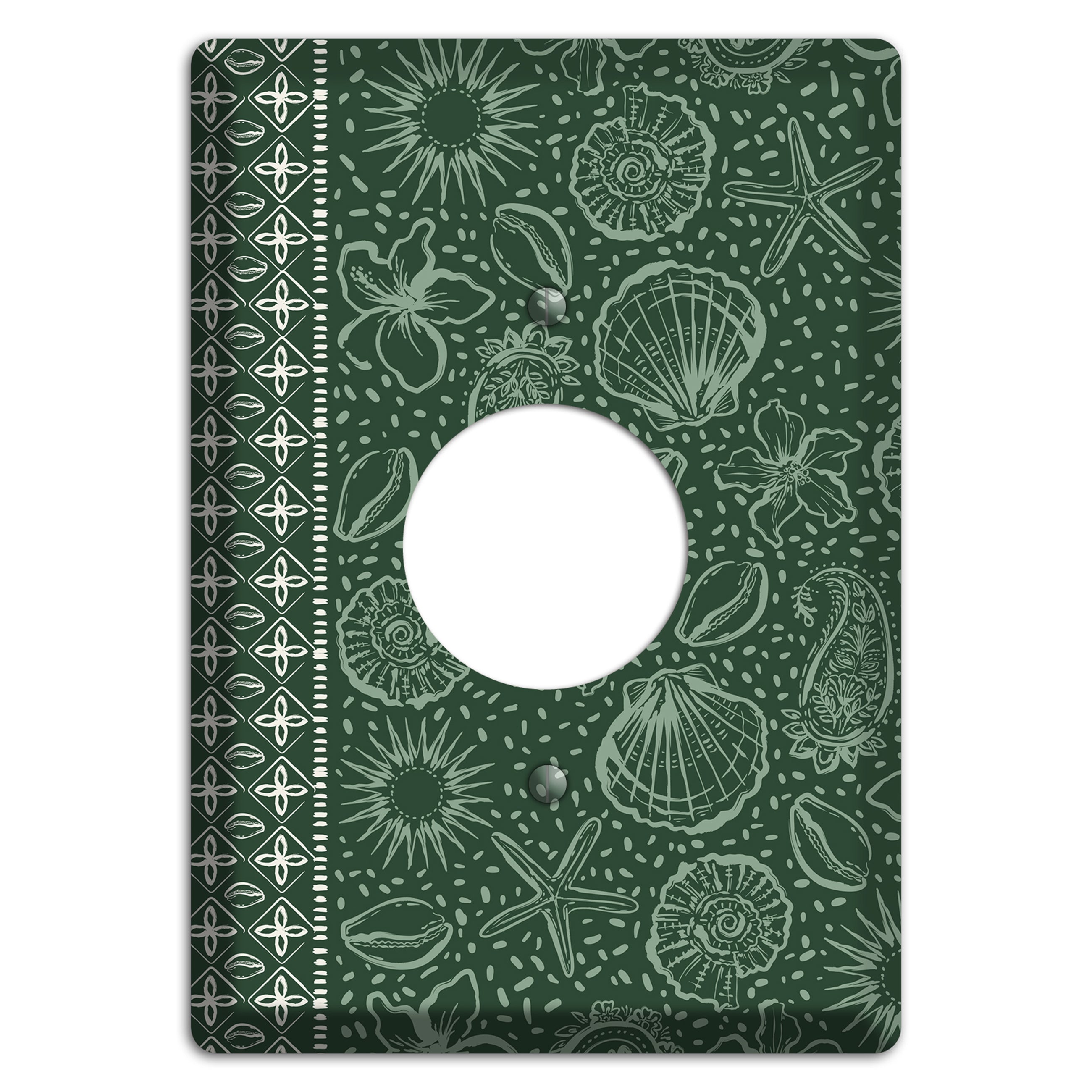 Emerald Tide Reliquary Single Receptacle Wallplate