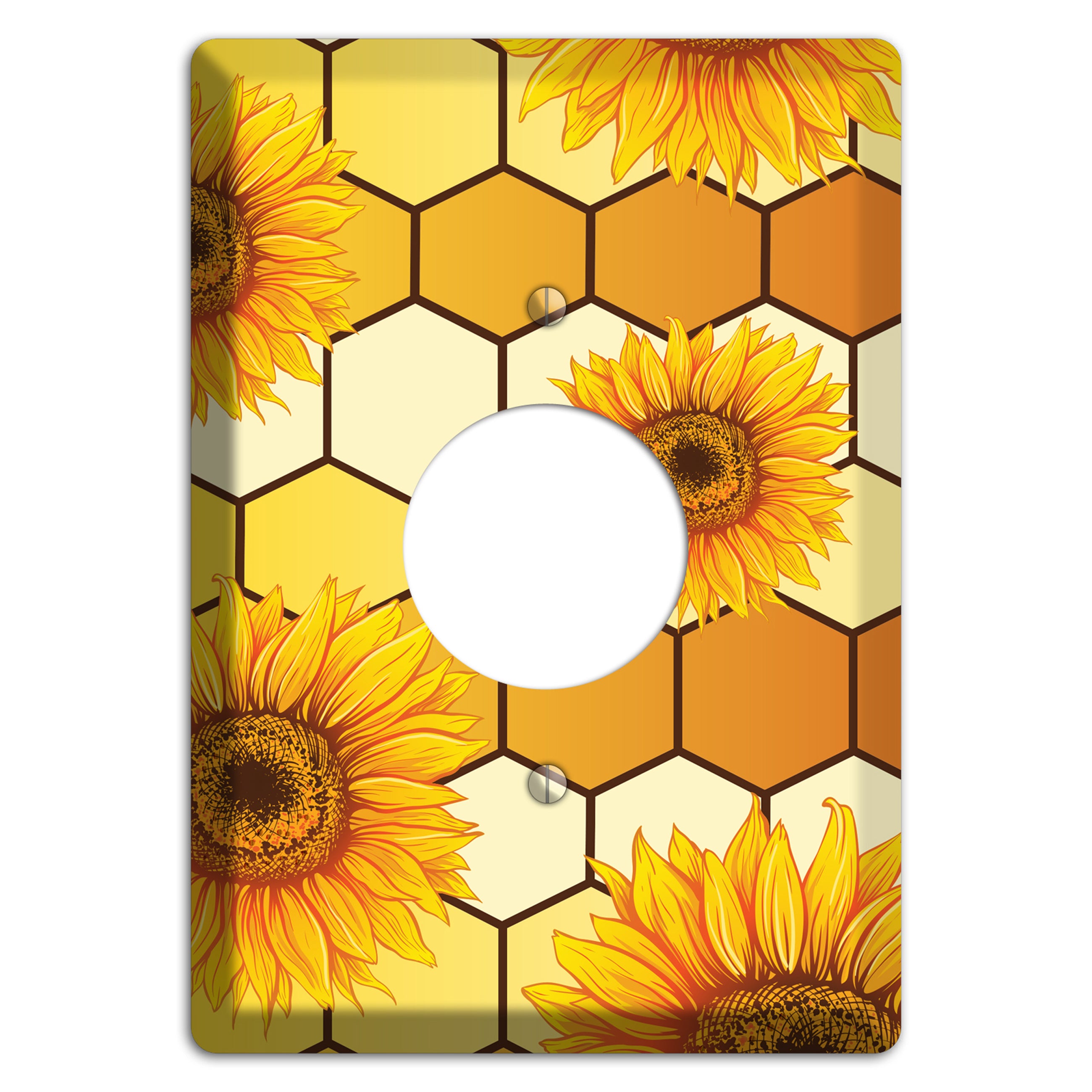 Honeycomb Solstice Single Receptacle Wallplate