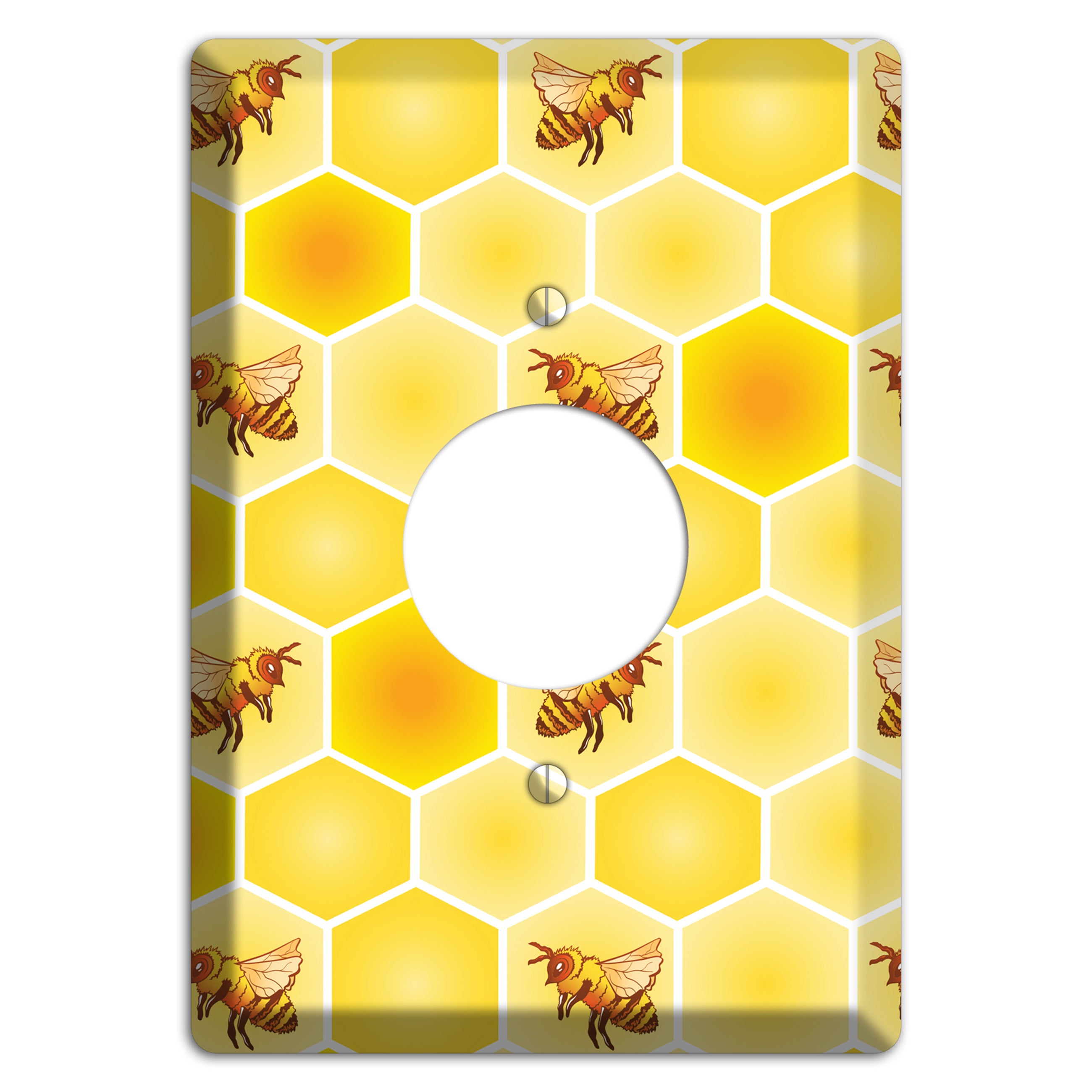 Honeycomb Colony Single Receptacle Wallplate