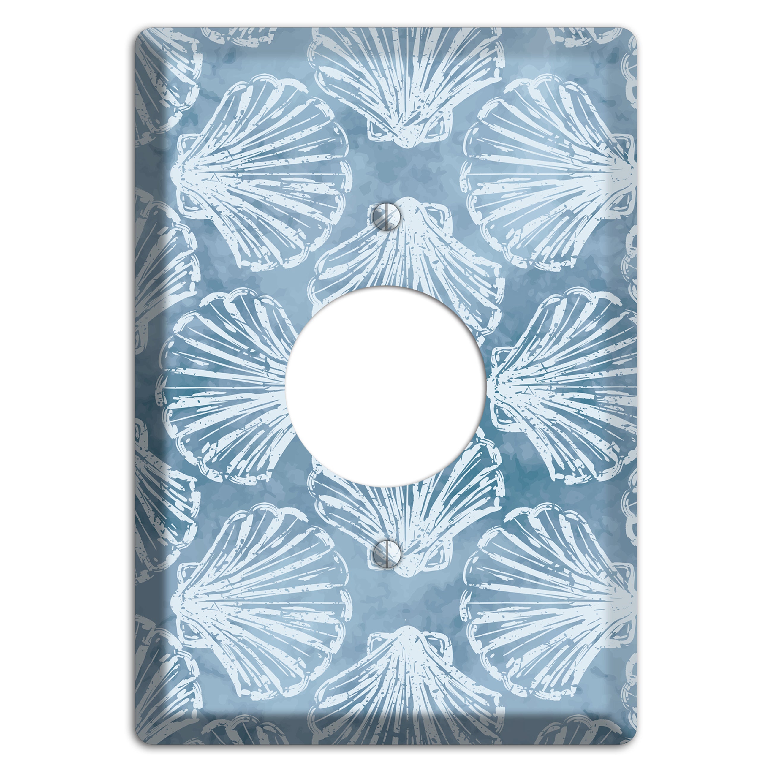 Coastal Shell Drift Single Receptacle Wallplate