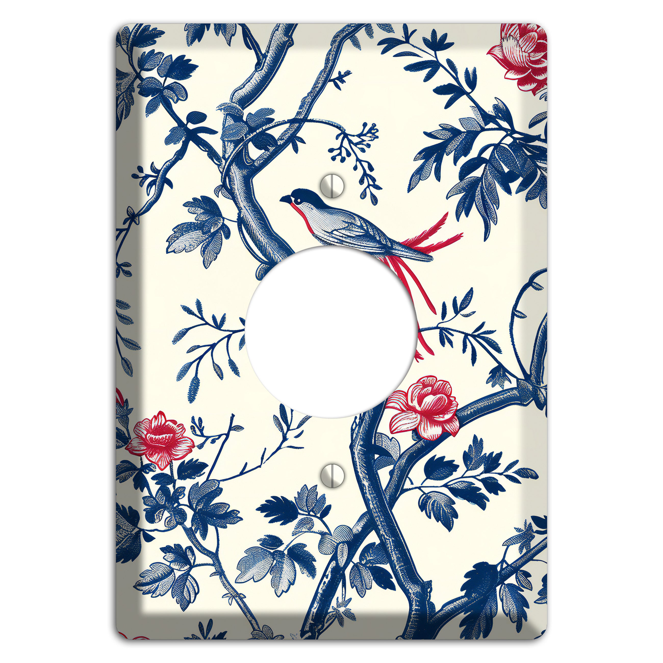 Crimson Wing Reverie Single Receptacle Wallplate