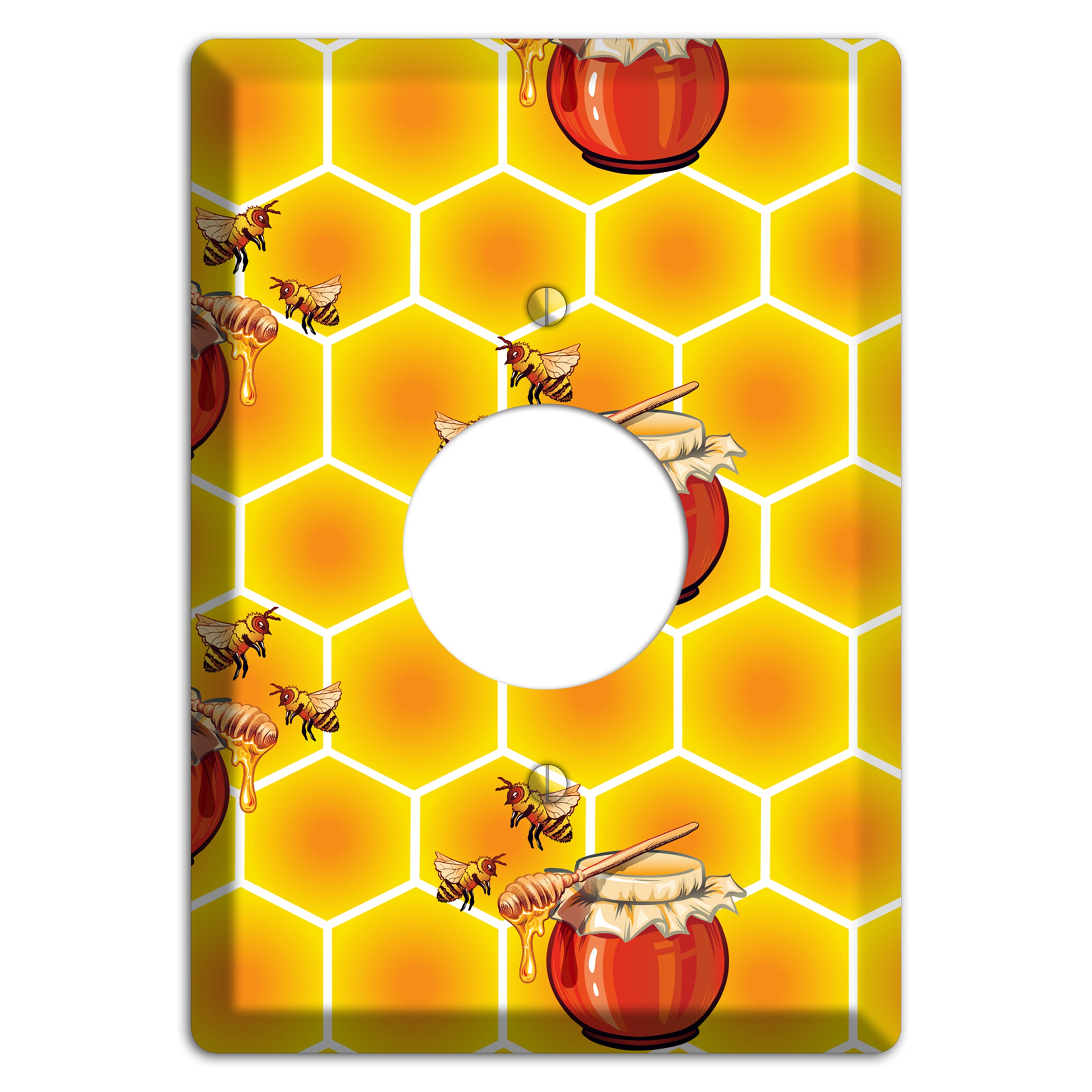Harvest Season Repeating Single Receptacle Wallplate