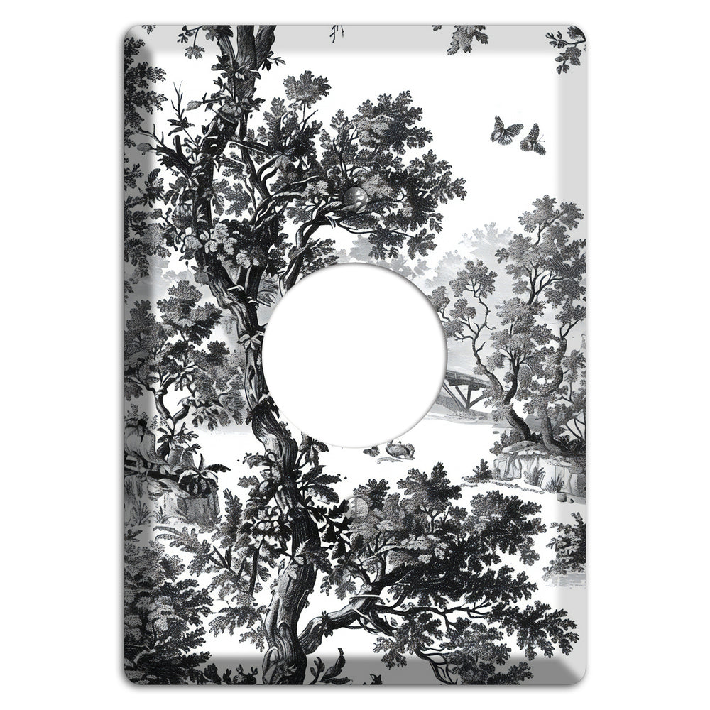 Woodland Chapel Mist Single Receptacle Wallplate