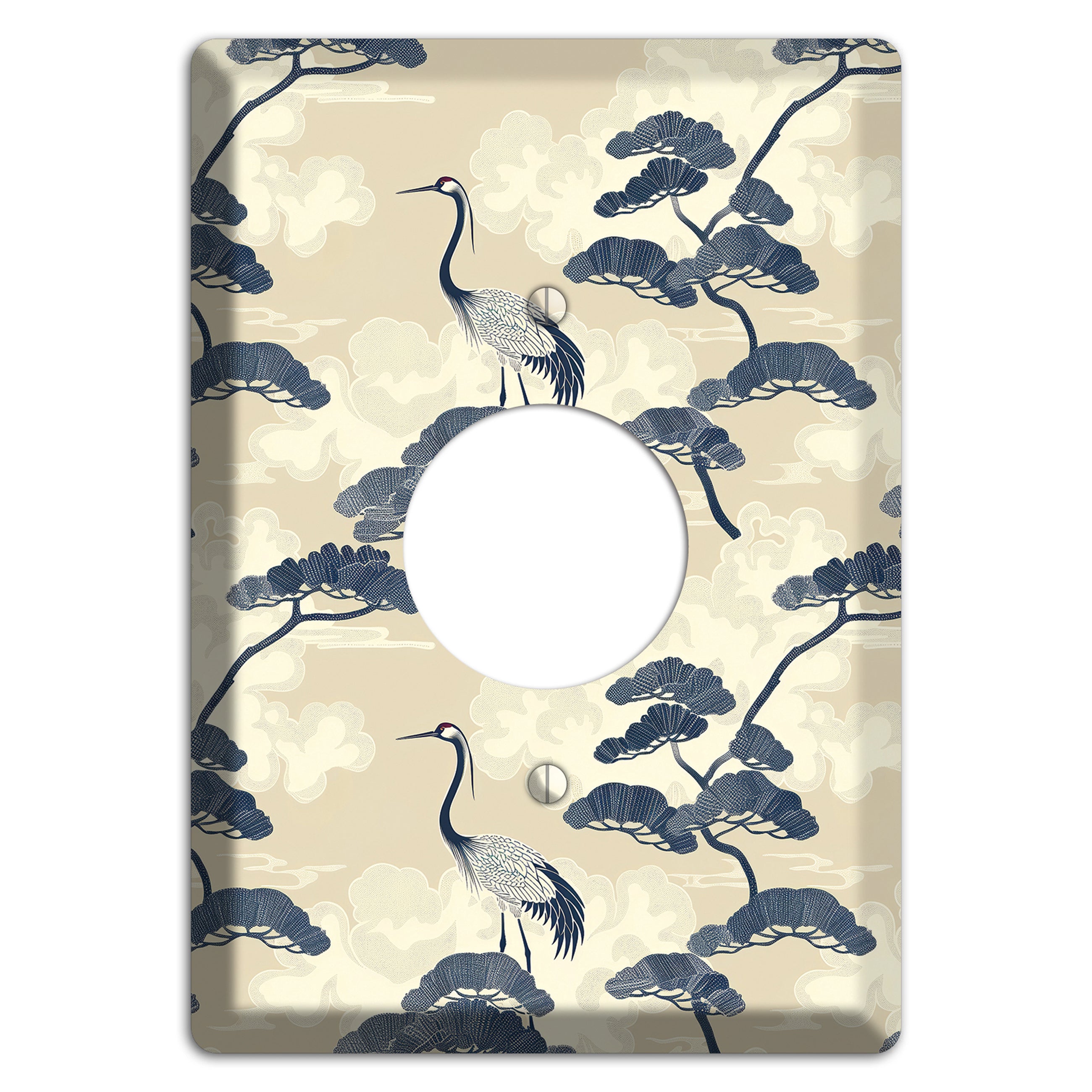 Indigo Pine Serenity Single Receptacle Wallplate