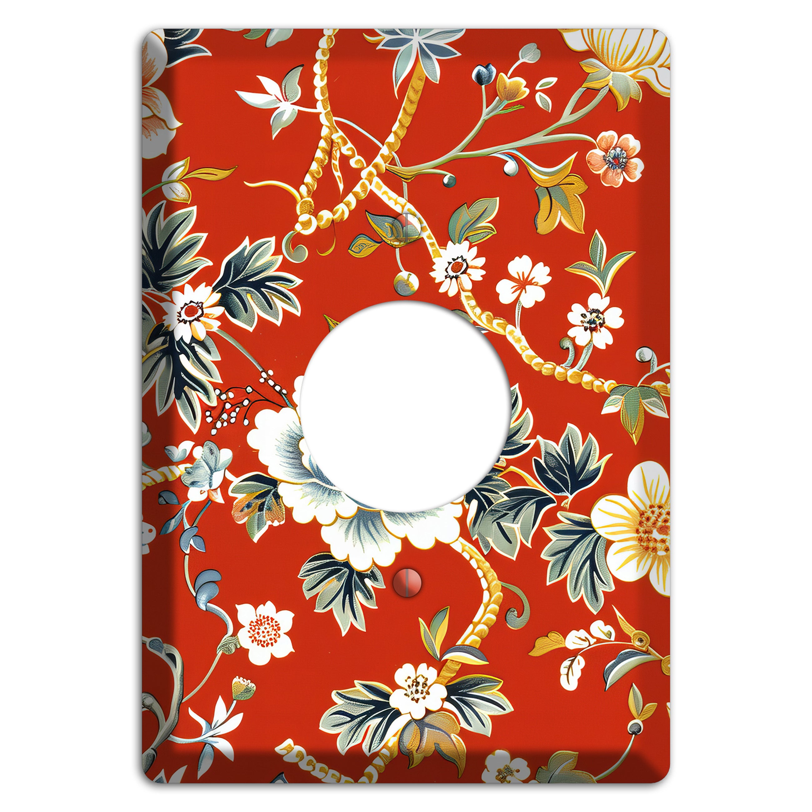 Crimson Garden Reverie Single Receptacle Wallplate