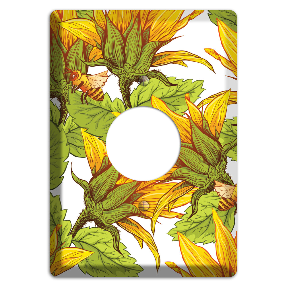 Pollen & Wings Single Receptacle Wallplate