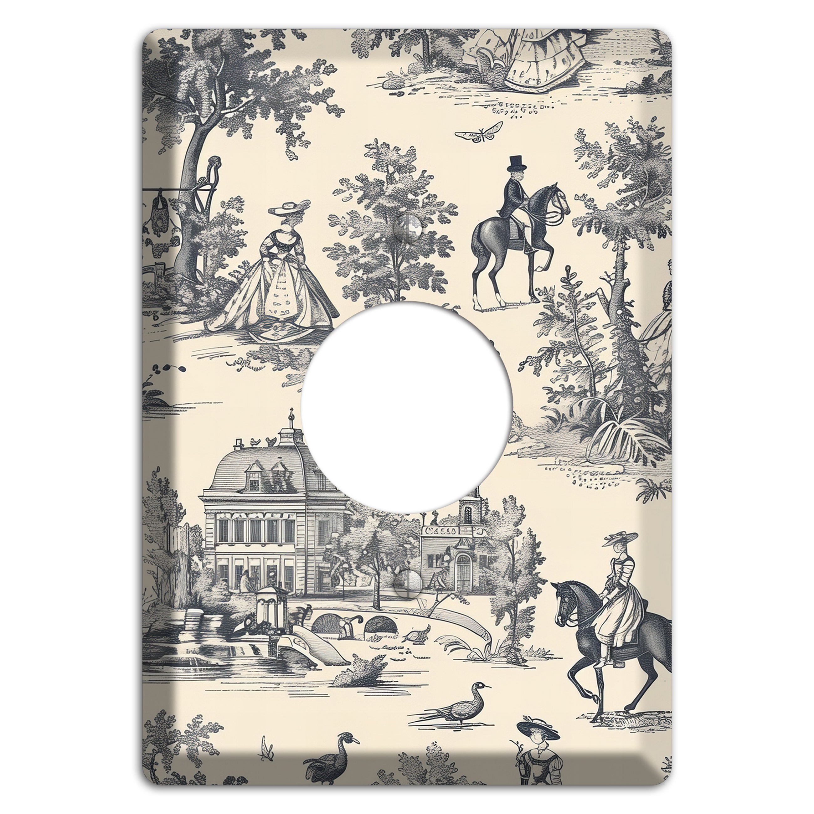 Country Estate Promenade Single Receptacle Wallplate