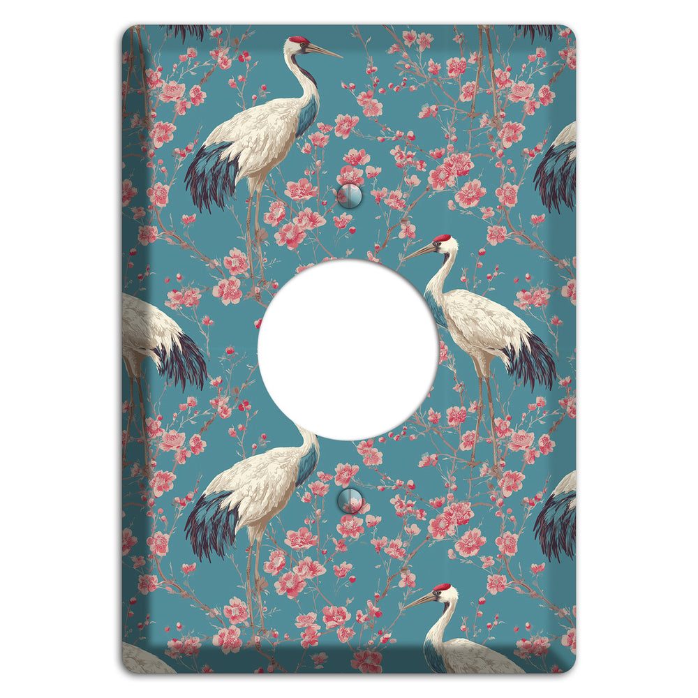 Azure Blossom Vigil Single Receptacle Wallplate