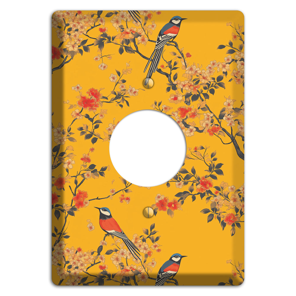 Blossom & Plume Single Receptacle Wallplate