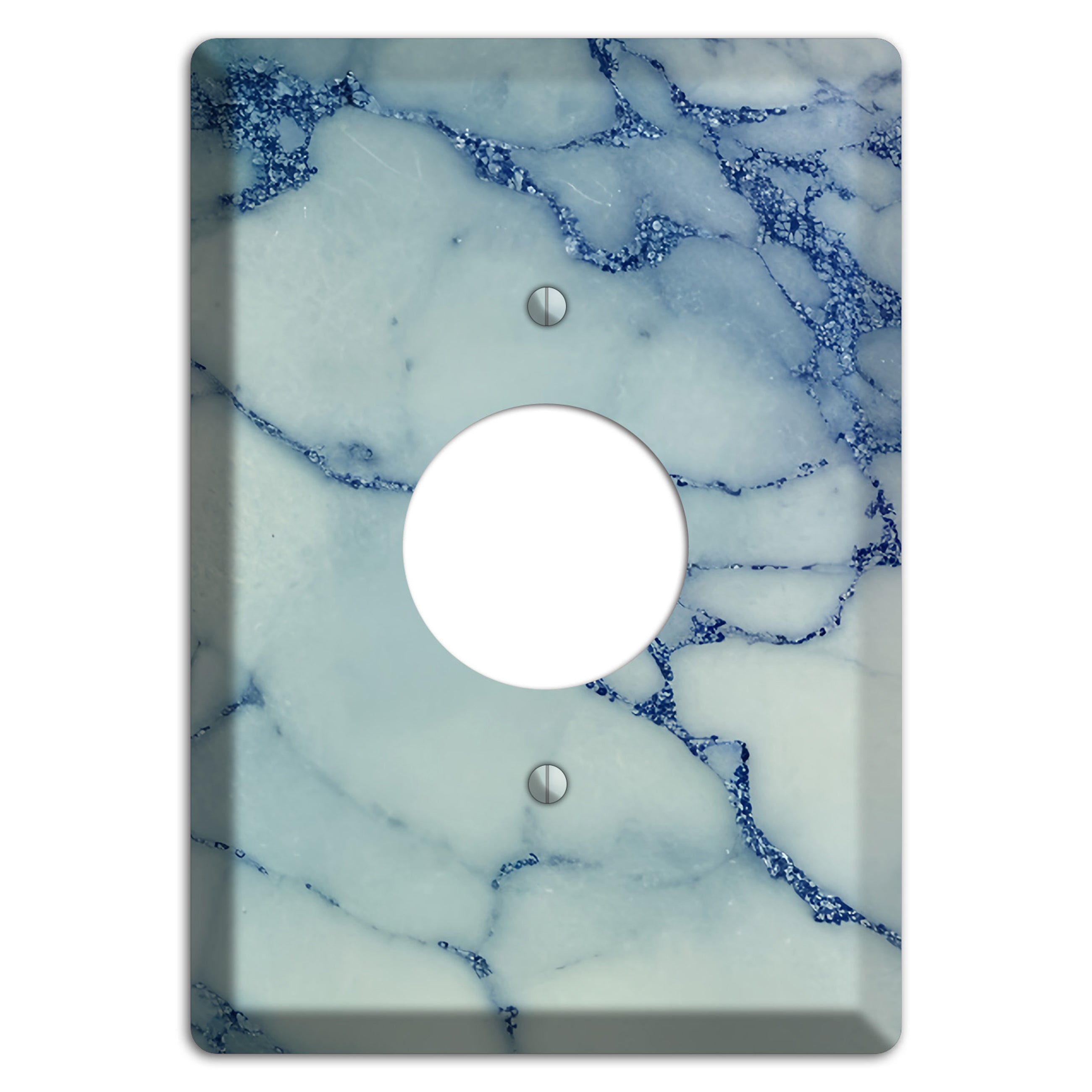 Opal marble Single Receptacle Wallplate