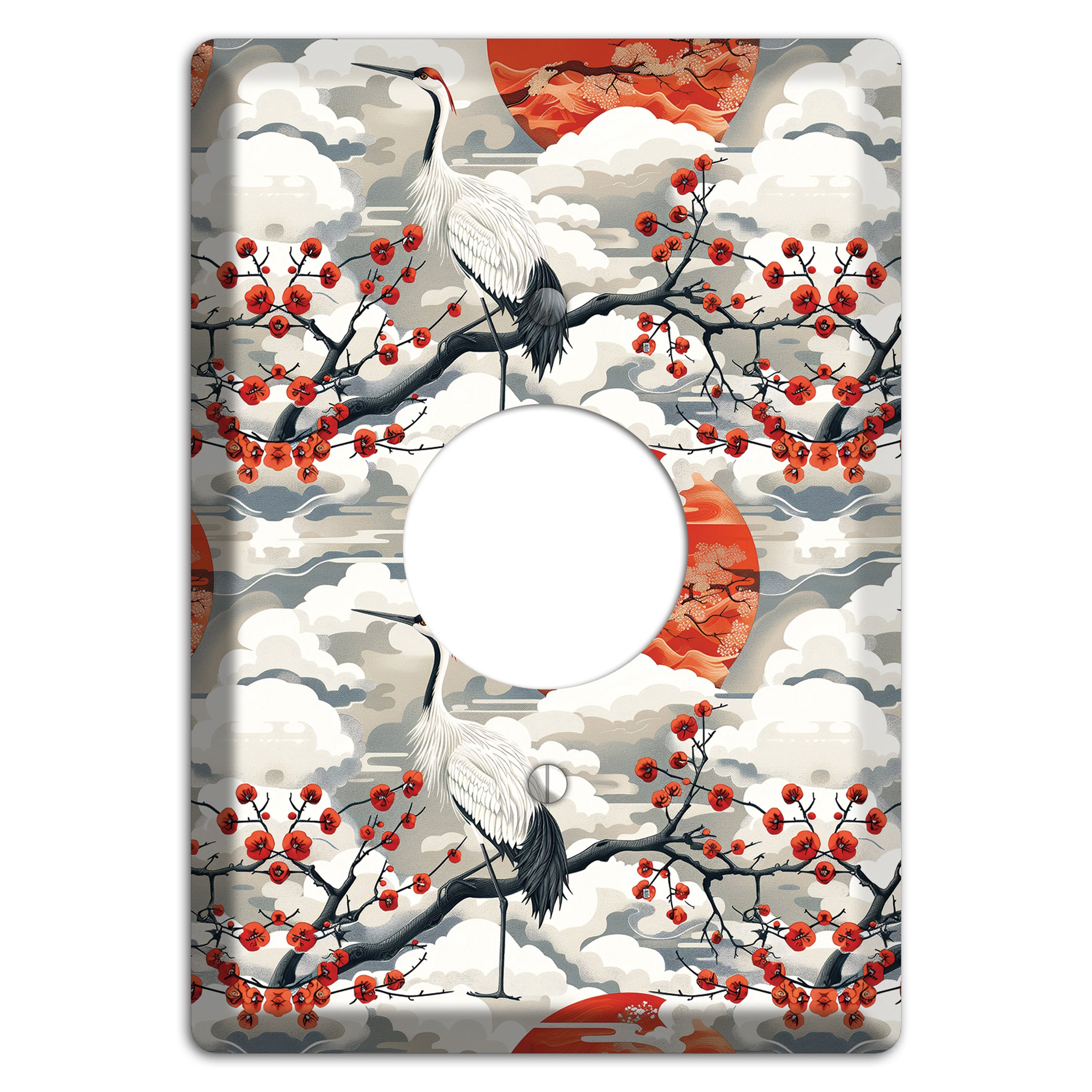 Vermillion Sun Rising Single Receptacle Wallplate