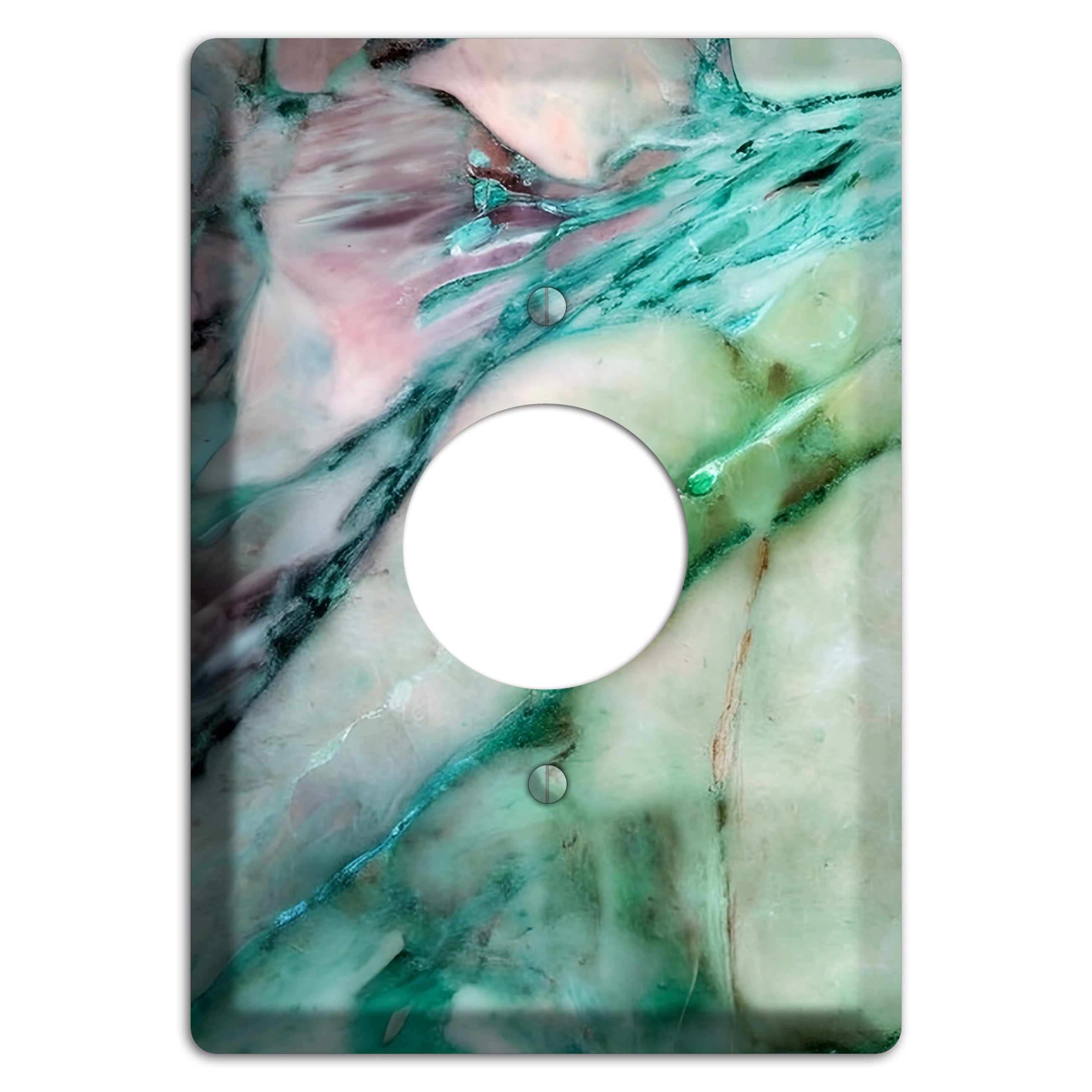 Monte Carlo Marble Single Receptacle Wallplate