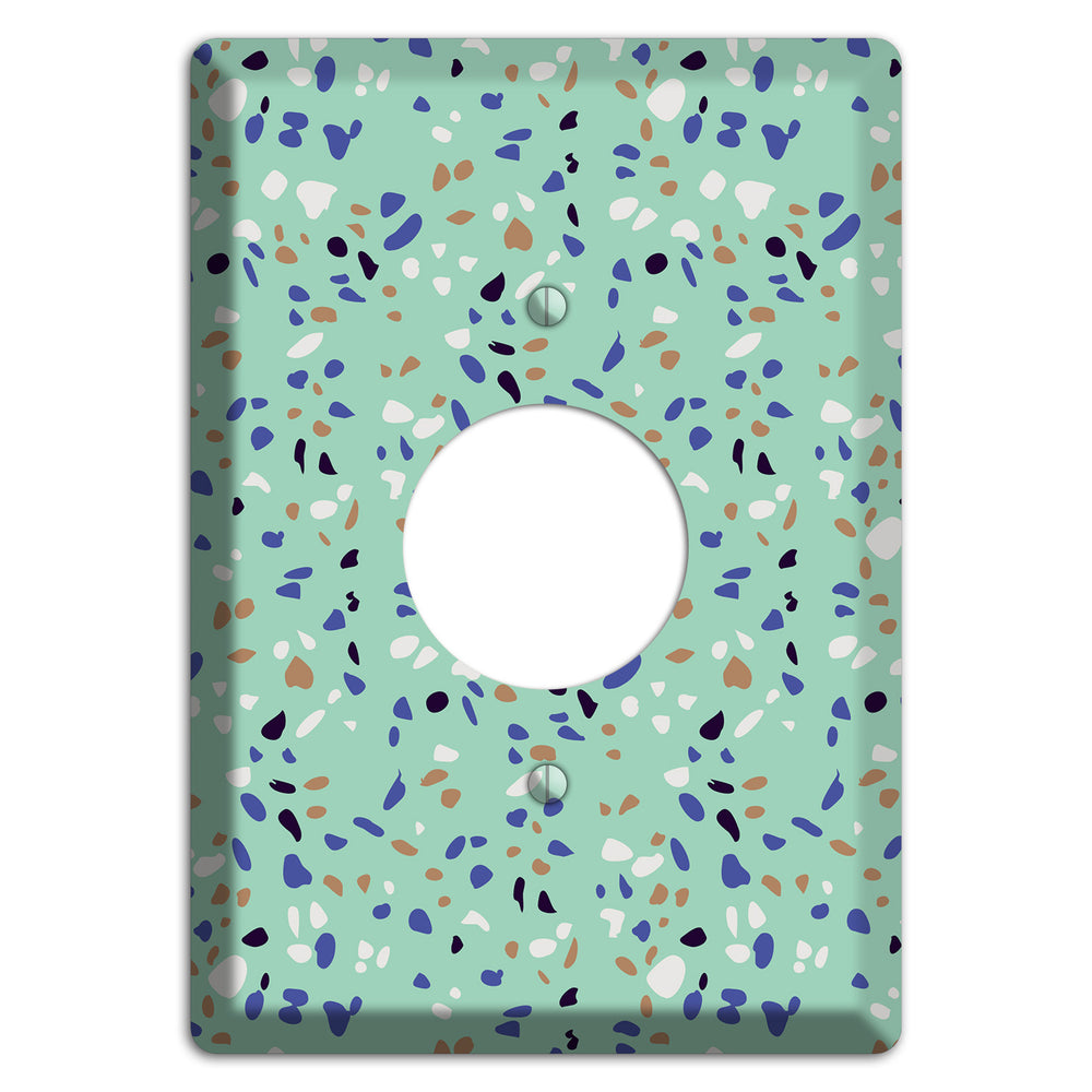 Sea Breeze Confetti Single Receptacle Wallplate