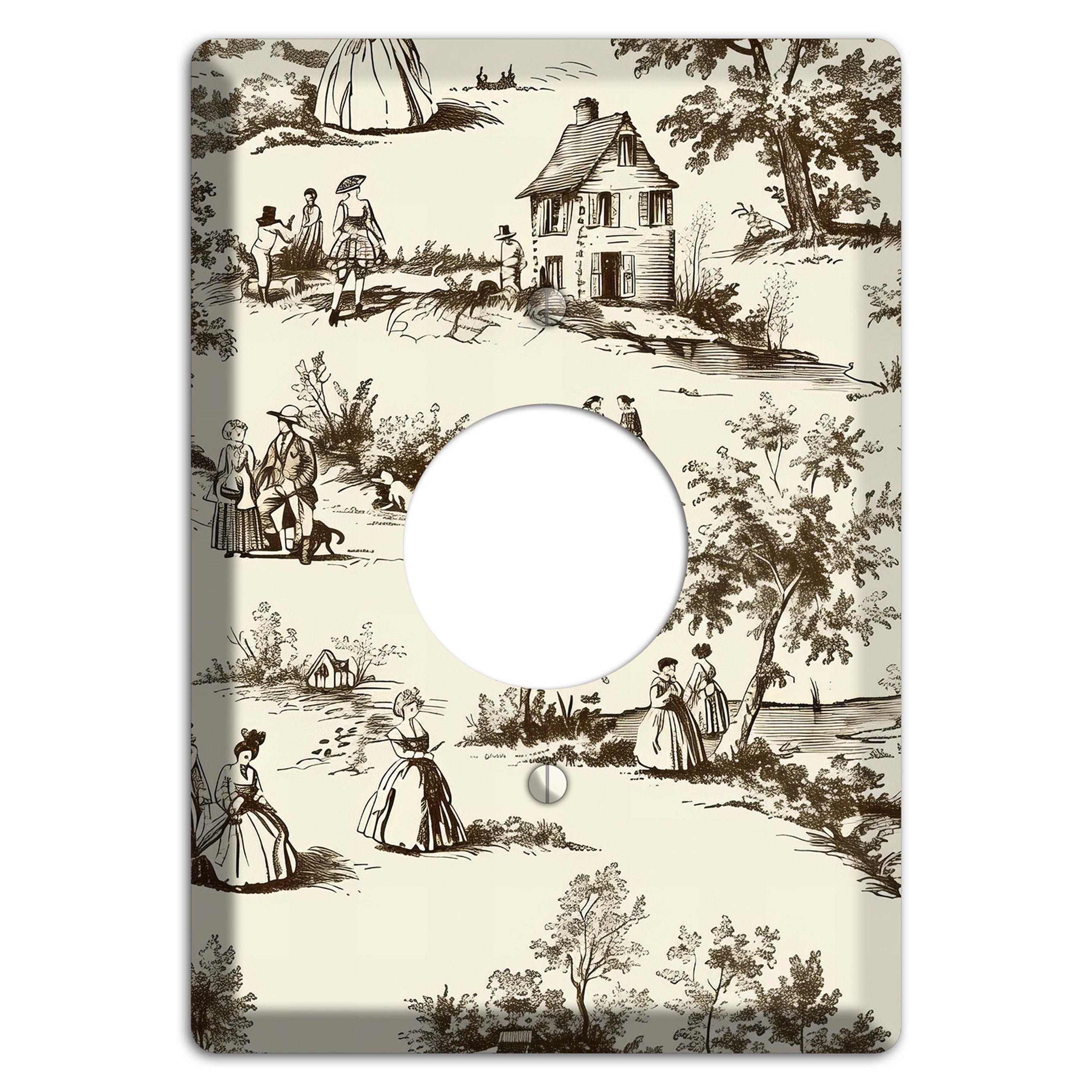 Country Promenade Single Receptacle Wallplate