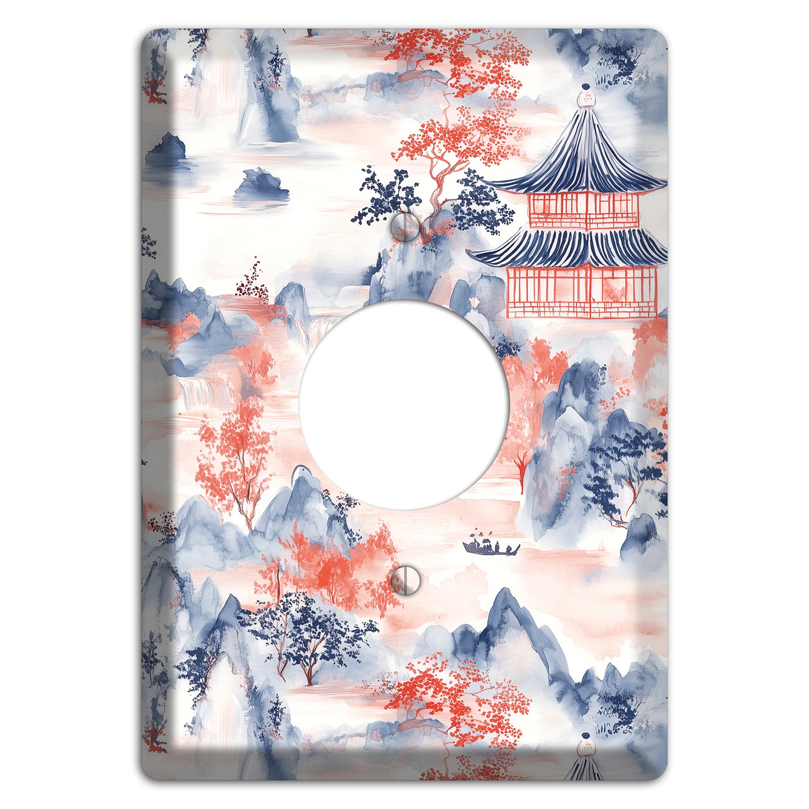 Ink & Ember Peaks Single Receptacle Wallplate